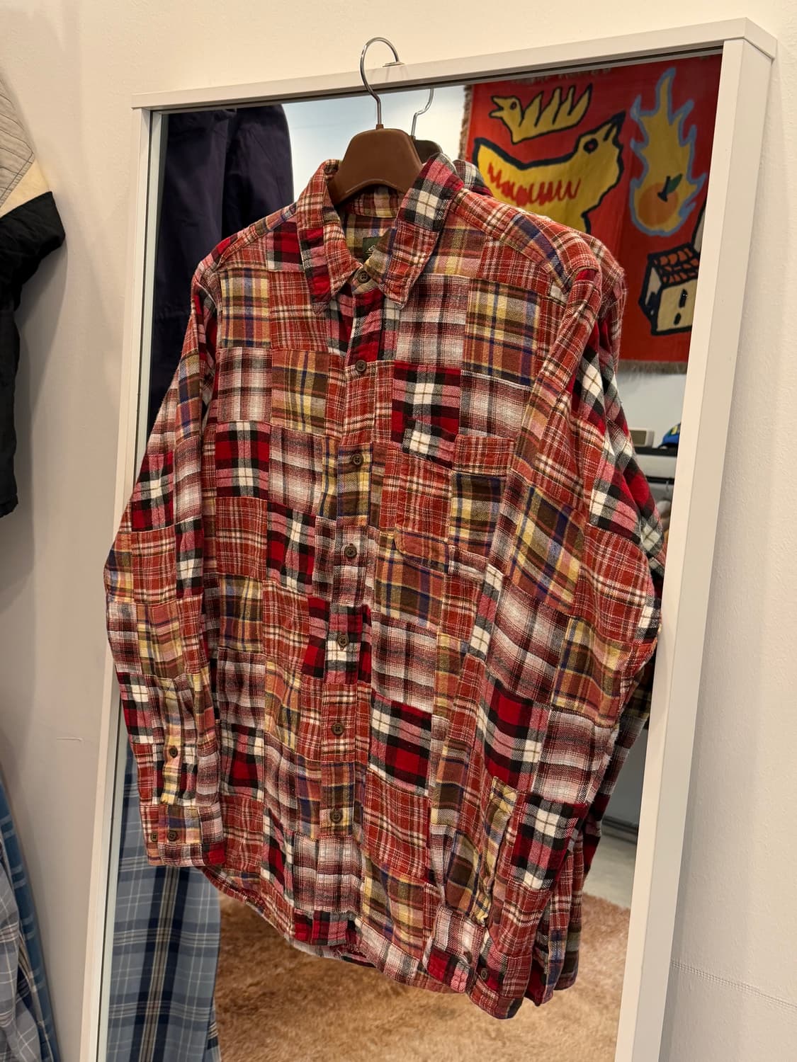 Eddie Bauer 에디바우어 플란넬 패치워크 셔츠 상품이미지1