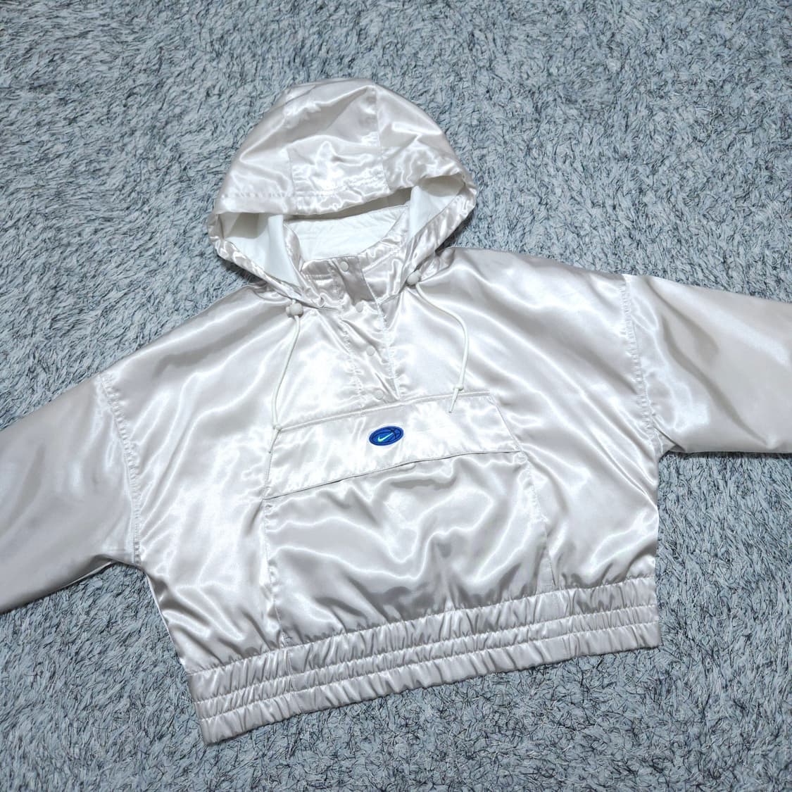 나이키) S 여자 크롭 오버핏 아노락 우븐자켓 / 왕눈이샵 상품이미지2