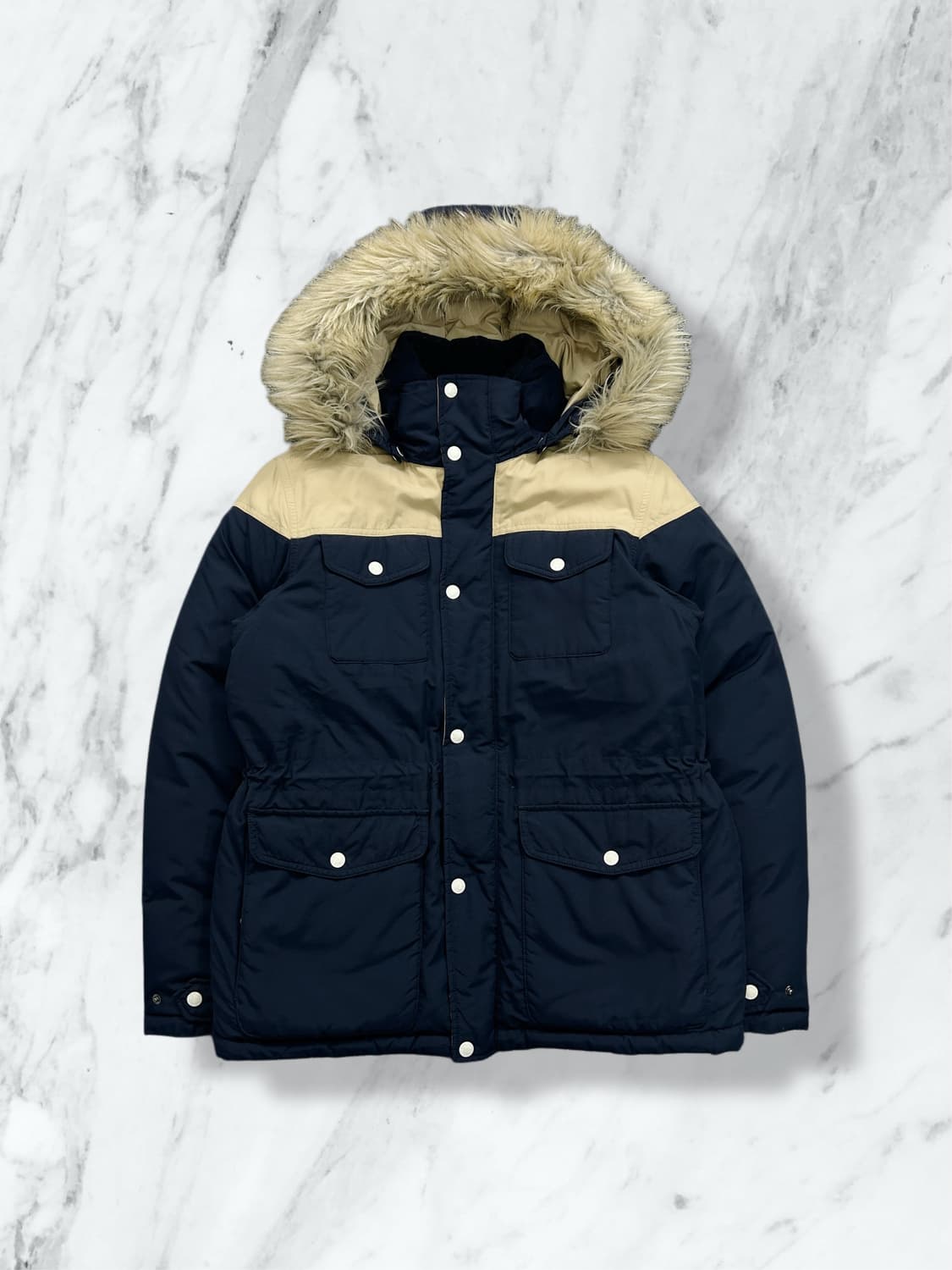 노스페이스 화이트라벨 구스다운 베이지 패딩 M 상품이미지1