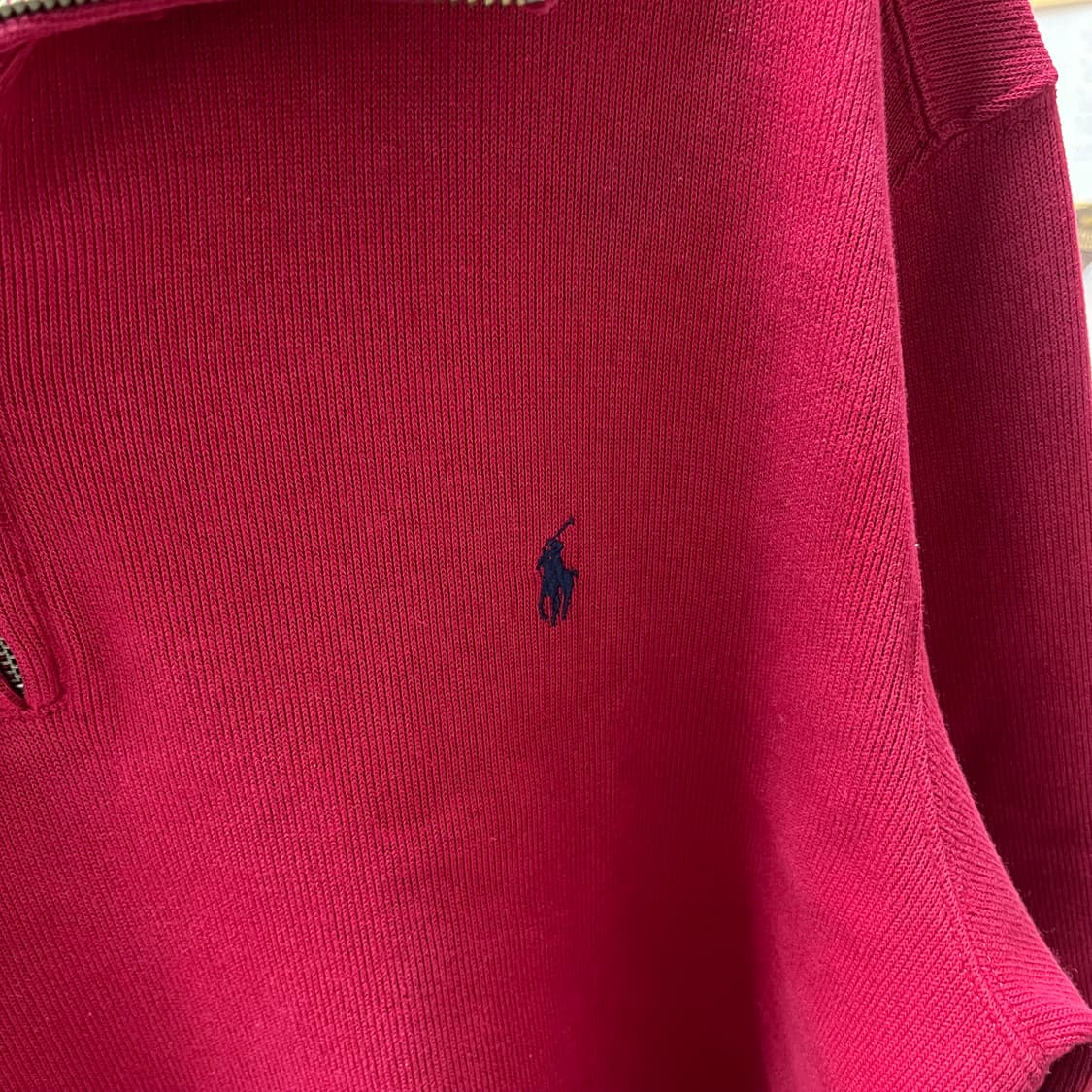 [M size] 폴로 랄프로렌 하프집업 버건디  상품이미지4