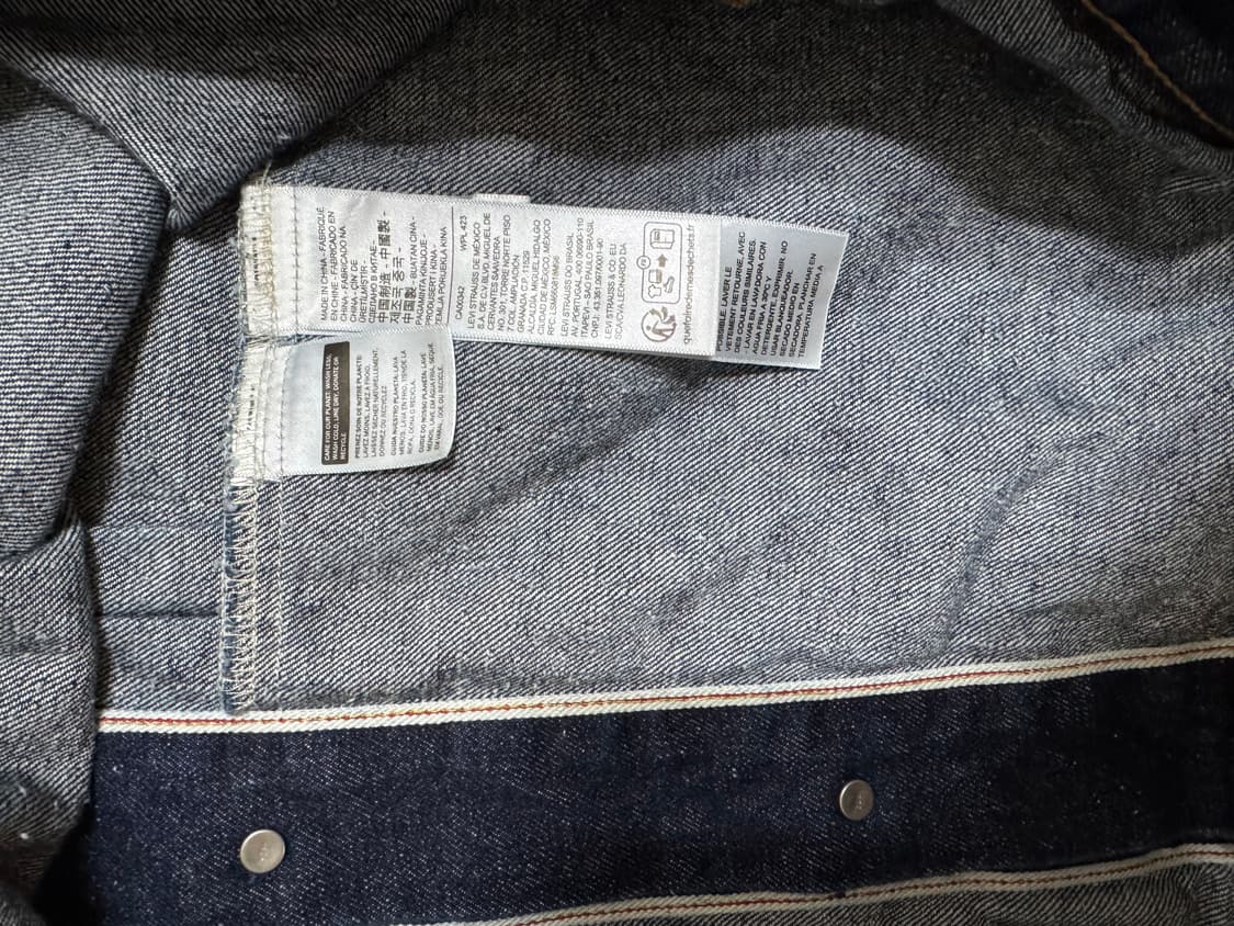 리바이스 셀비지 청자켓 팝니다!(A3174-0002) L사이즈 상품이미지8