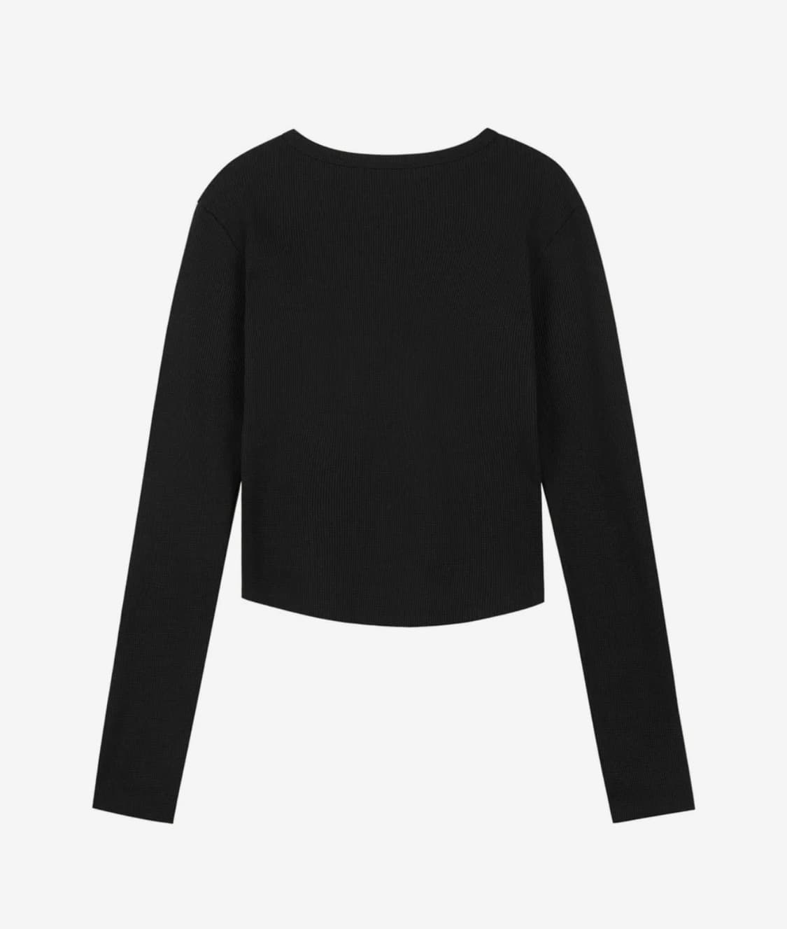 락케이크 Applique Logo Button Top - Black 상품이미지3