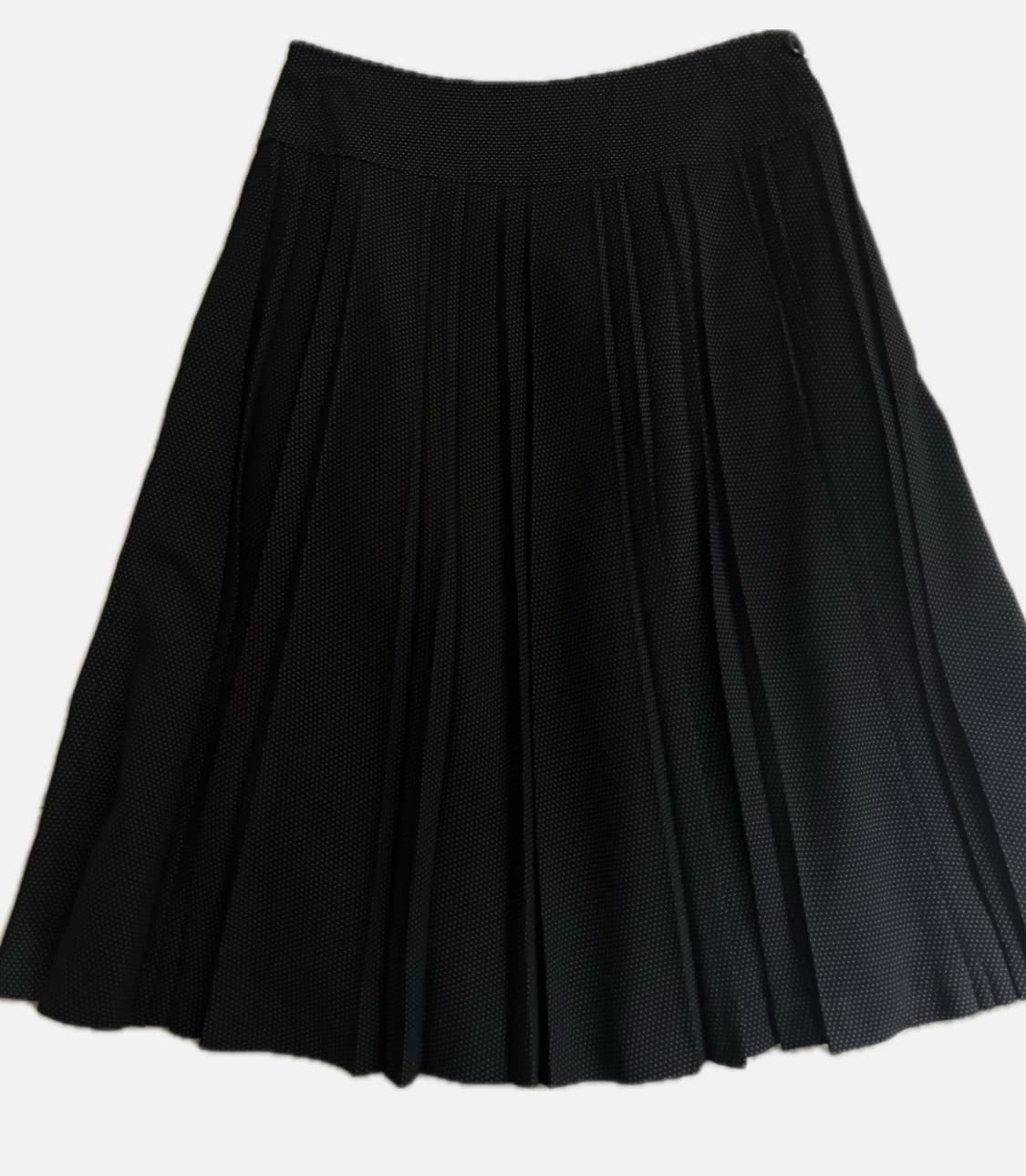 빈티지 도트 플리츠 레이어드 미디 스커츠 상품이미지1