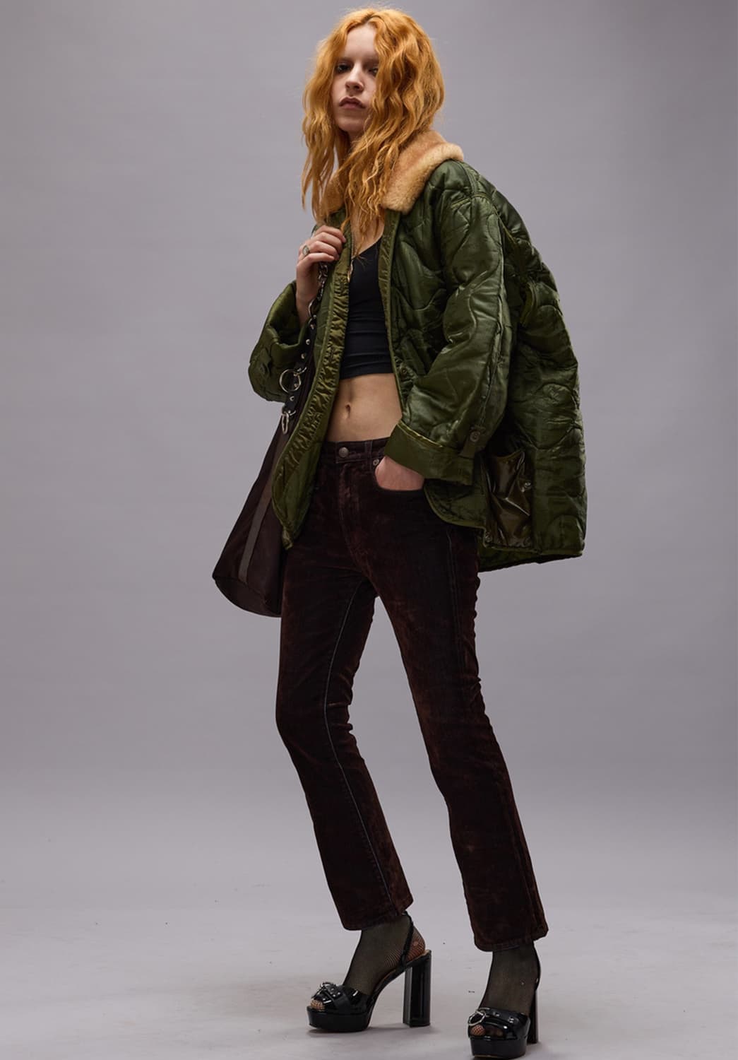 [S]알써틴 R13 퀄팅 자켓/카키 상품이미지7