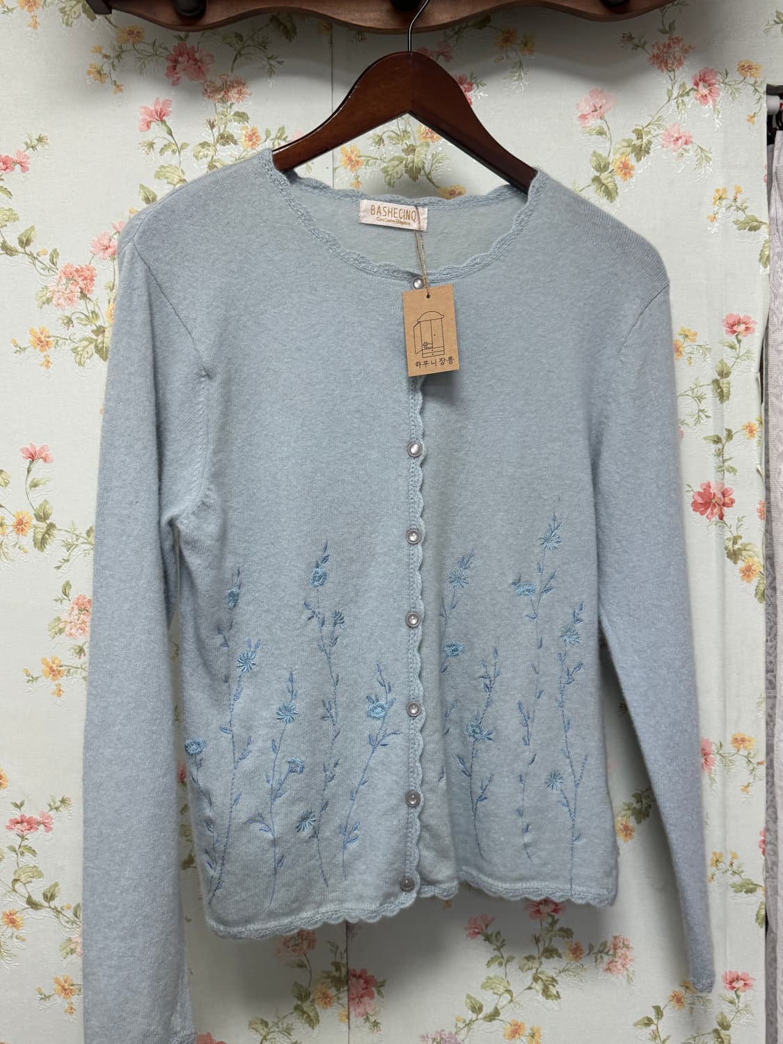 꽃자수 레이스 가디건 상품이미지1