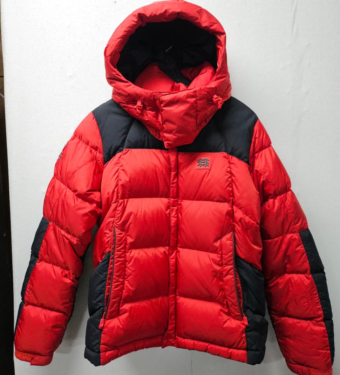 코오롱스포츠 레드/블랙 800  구스 다운 패딩  85 상품이미지1