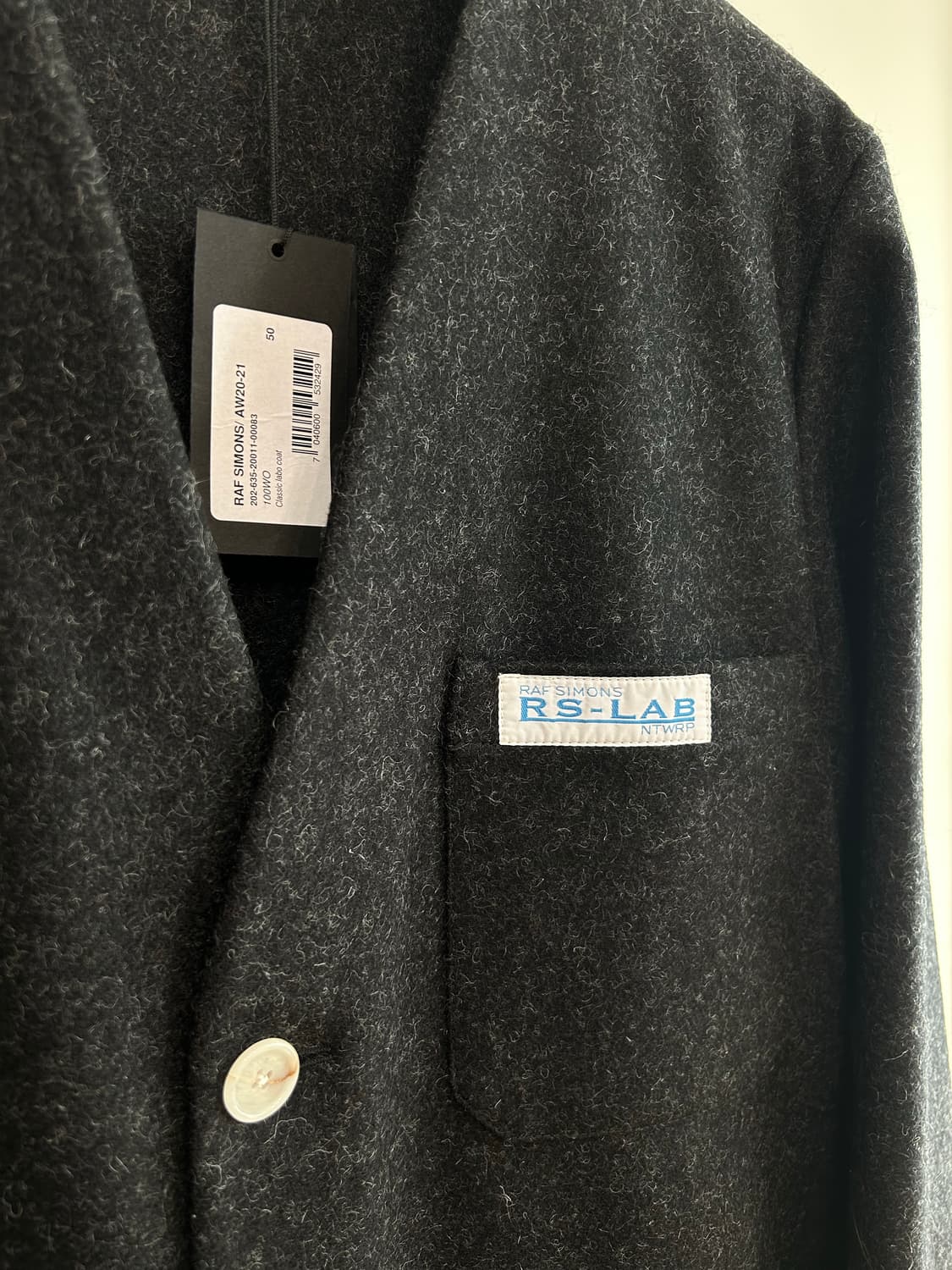 라프시몬스 카라리스 울 멜톤 코트 상품이미지4