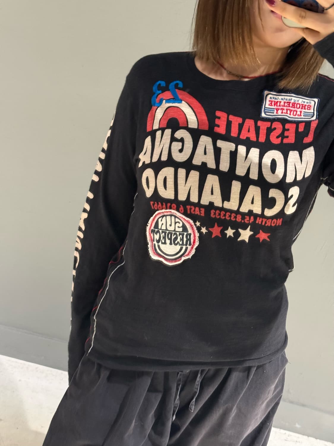 lettering detail long sleeve 상품이미지2