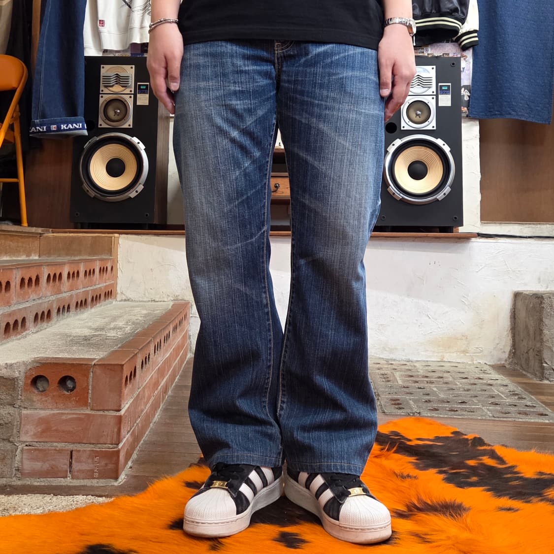 리바이스 523 워싱 데님 팬츠 상품이미지1