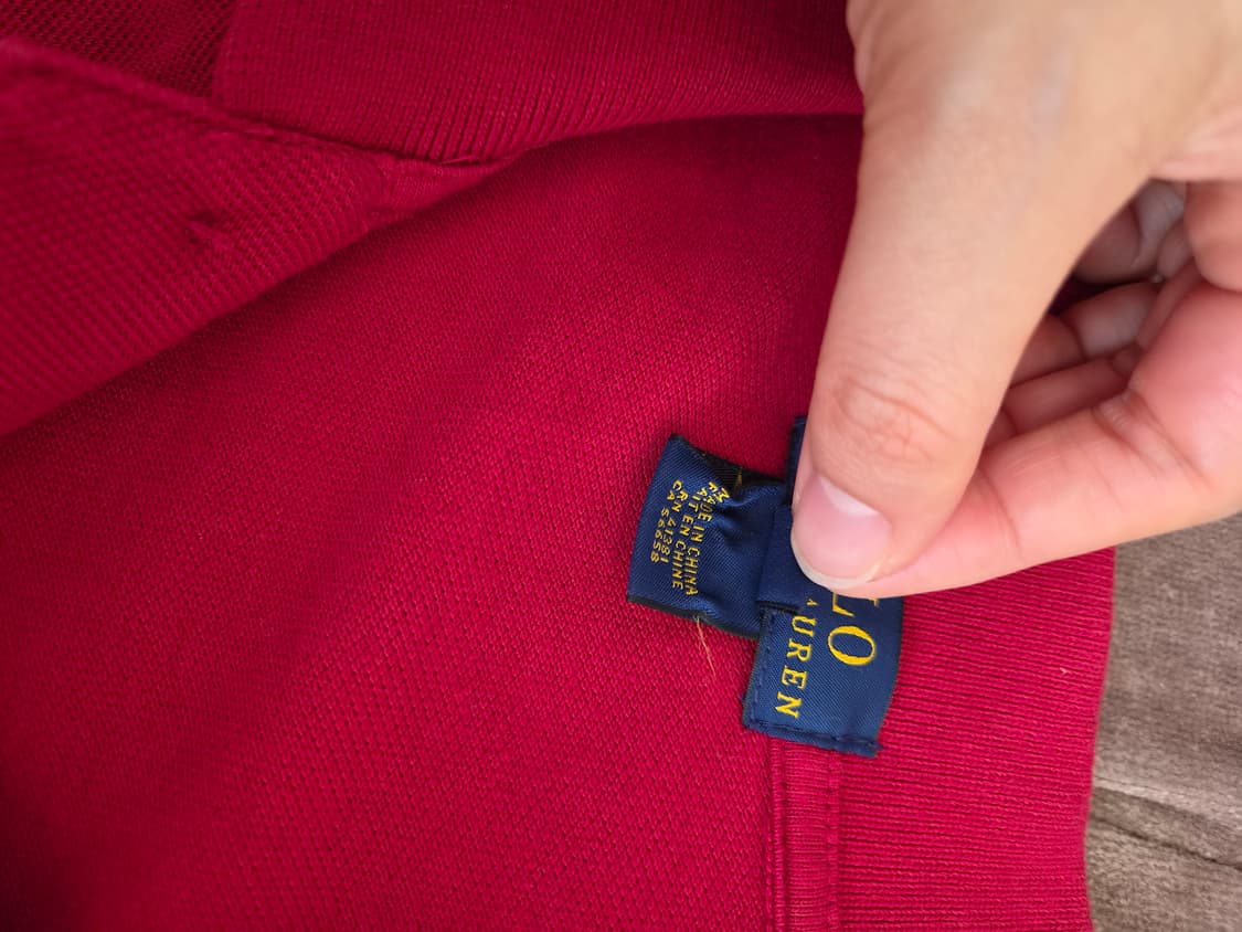 폴로랄프로렌 주니어 레드 PK카라반팔티셔츠 상품이미지8