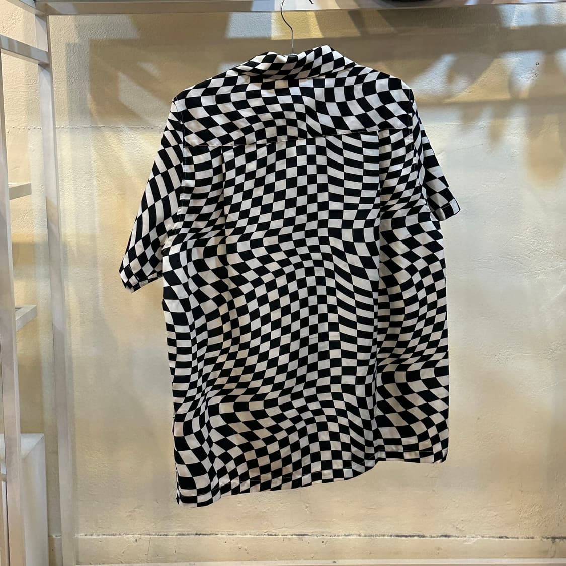  키르시 체커보드 반팔 셔츠 새상품 상품이미지5