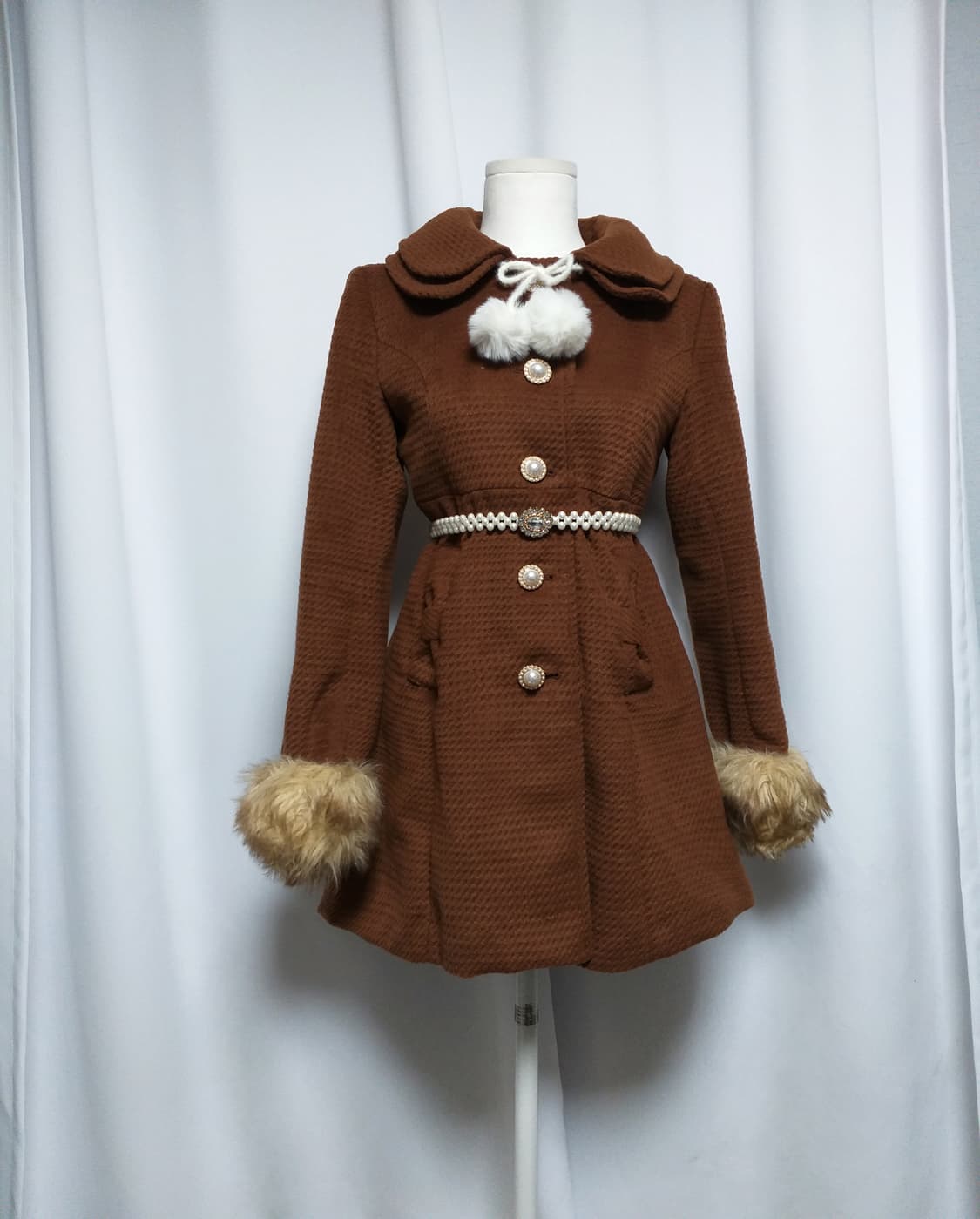 빈티지 리본코트 라떼히메로맨틱갸루 달천 대장 핀터깔 캐캐체 y2k 로리타 상품이미지1