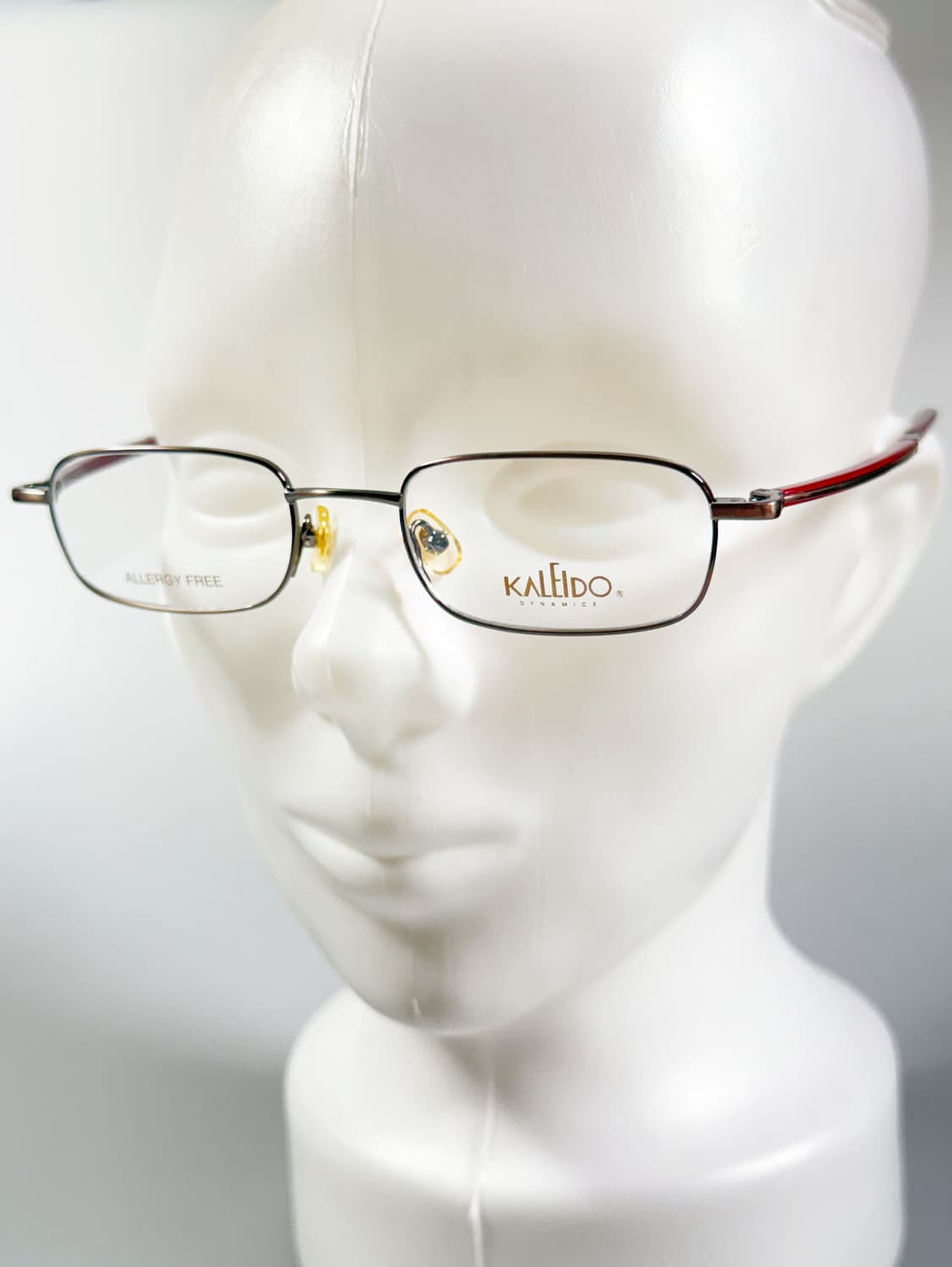 90s KALEIDO 슬림 스퀘어 메탈 프레임 빈티지 안경 상품이미지8