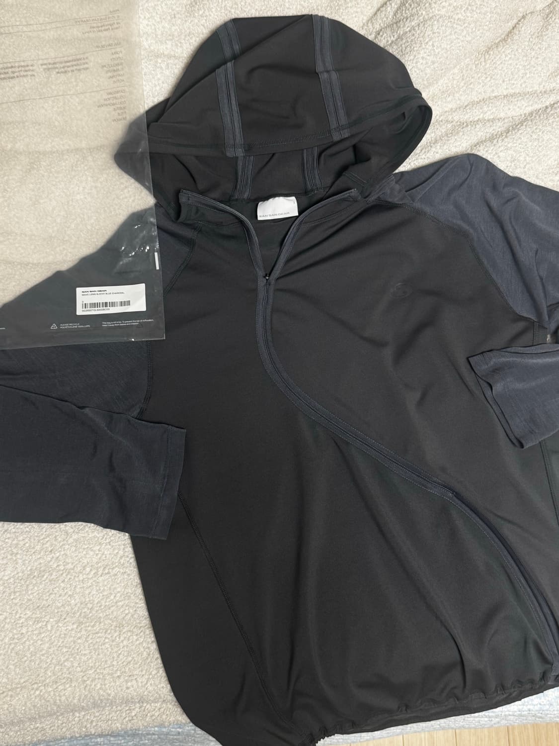 산산기어 웨이브 롱슬리브 블루차콜 3사이즈 상품이미지2