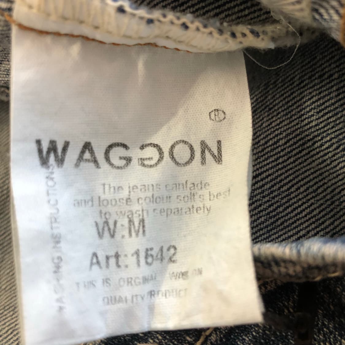 Wagoon 멀티포켓 워싱 데님 바이커 자켓   상품이미지9