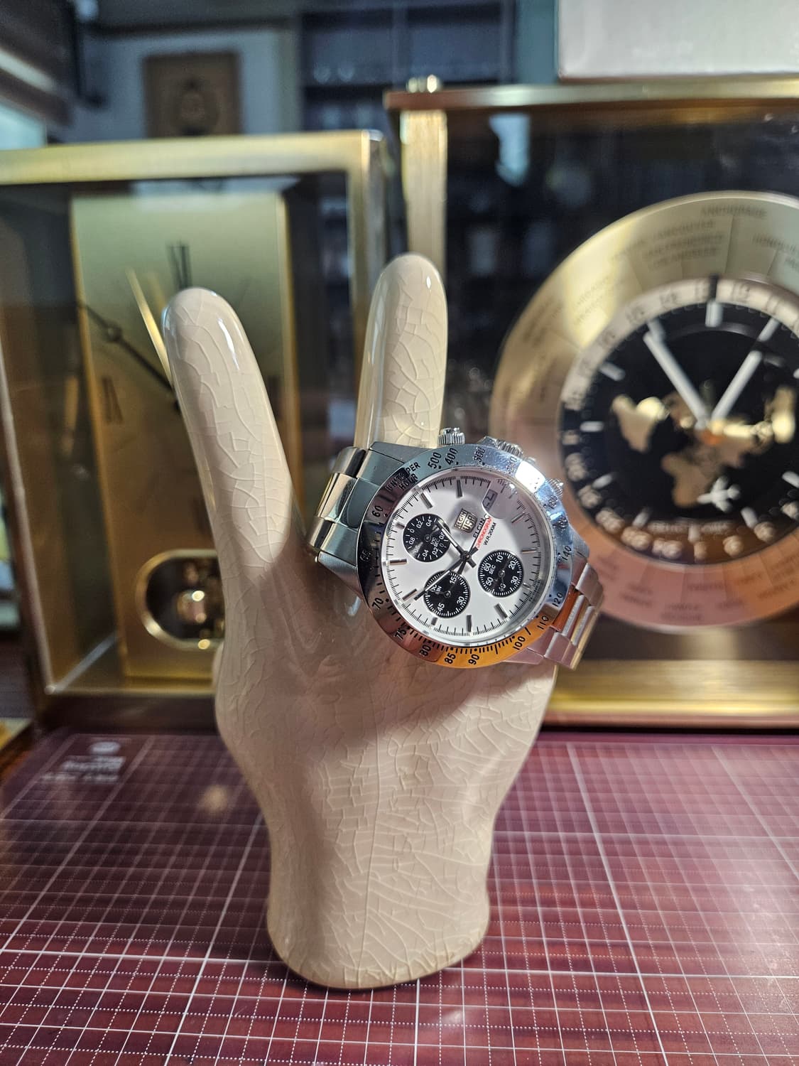 엘진 튜더 스틸토나 오마주 쿼츠 크로노그래프 시계 상품이미지1