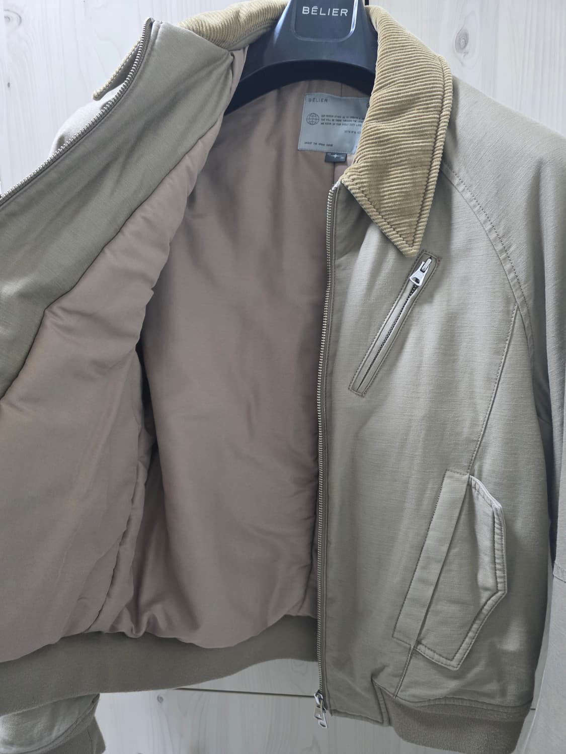 벨리에 네오 시티 플라이트 자켓 베이지  상품이미지3