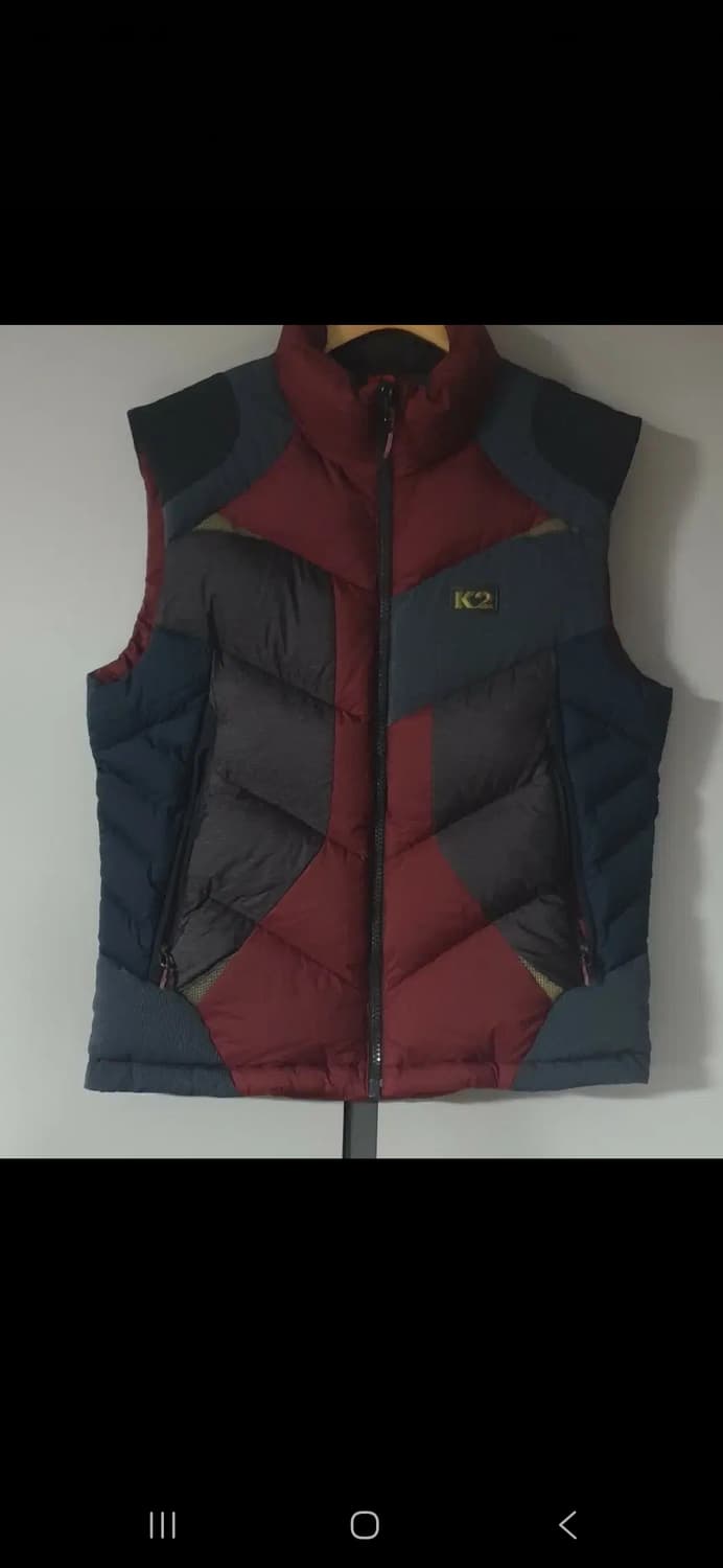 K2 남자 덕다운 패딩조끼. 싸이즈 100 상품이미지1