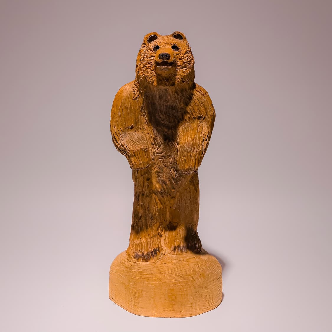 Hand-carved Wooden Standing Bear 상품이미지2