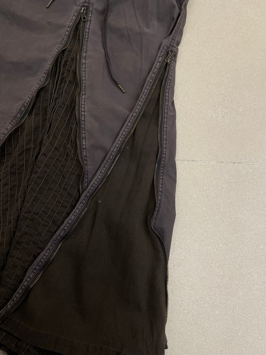 고아 지퍼 롱스커트 상품이미지4