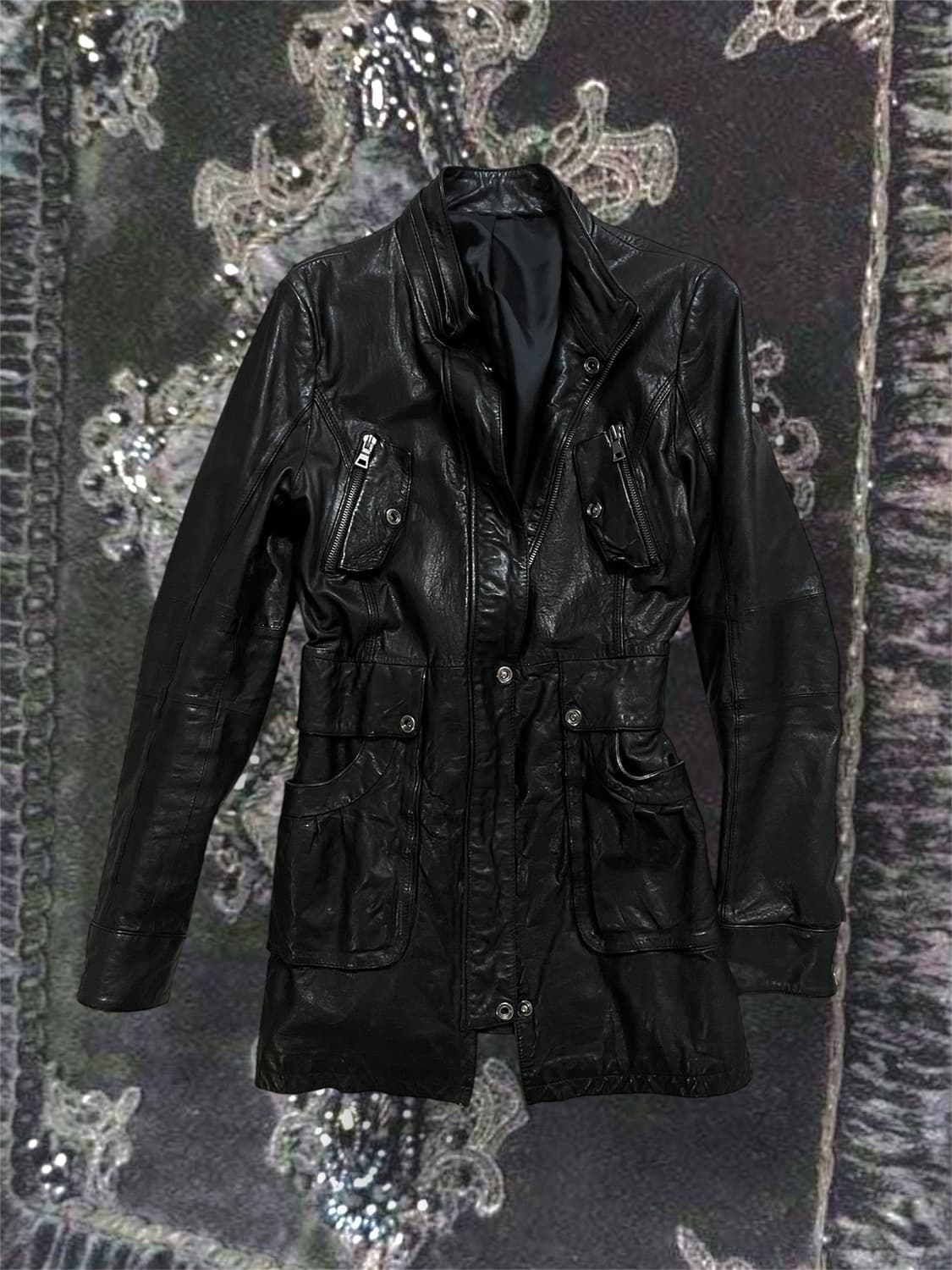 ITALY Sheepskin Leather Half Coat Jacket 상품이미지2