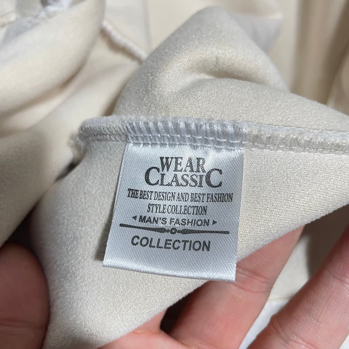 WEAR CLASSIC 남성 화이트 퍼 코트 상품이미지5