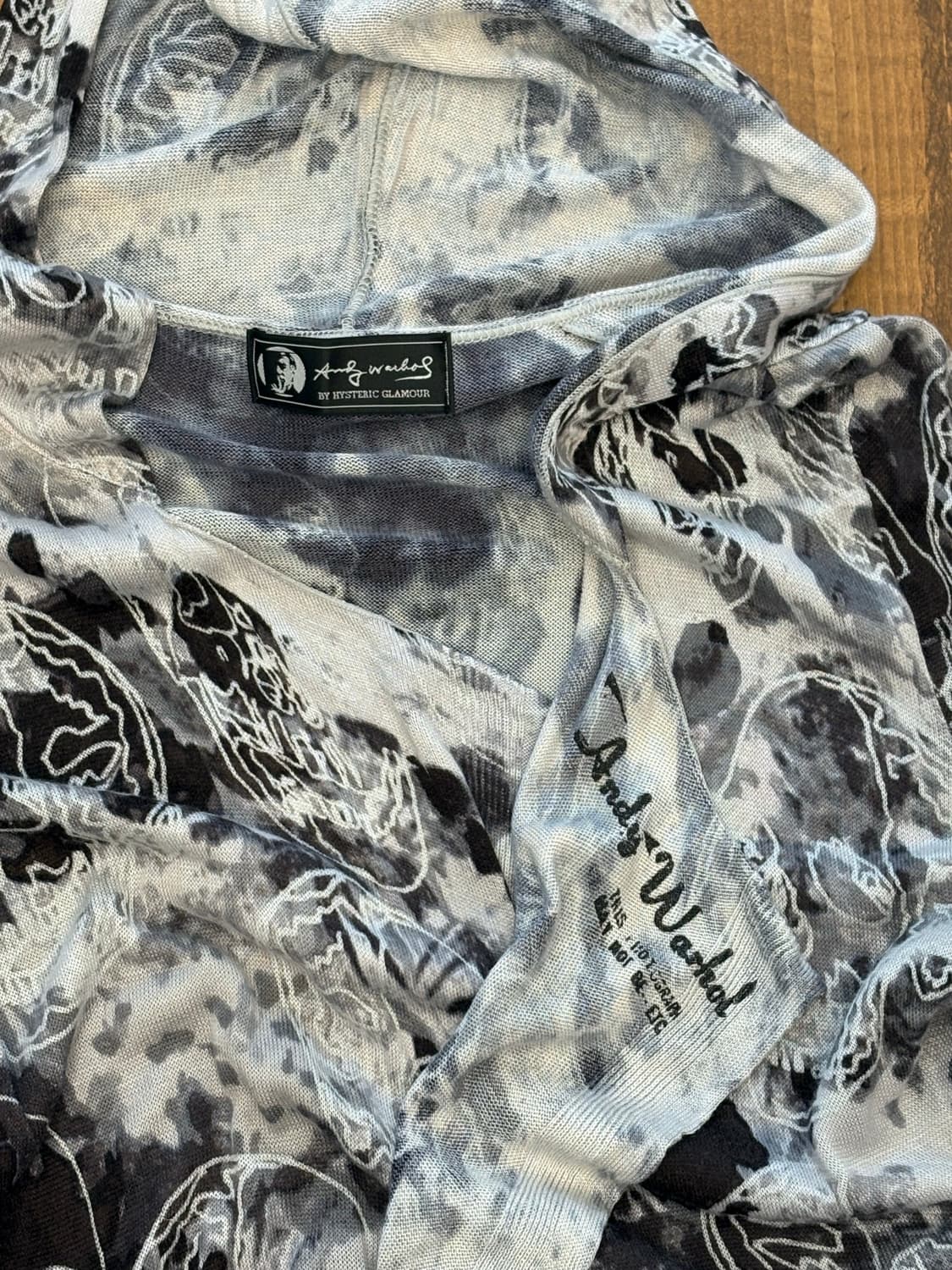 히스테릭글래머 스컬 볼레로 후드 가디건 상품이미지7