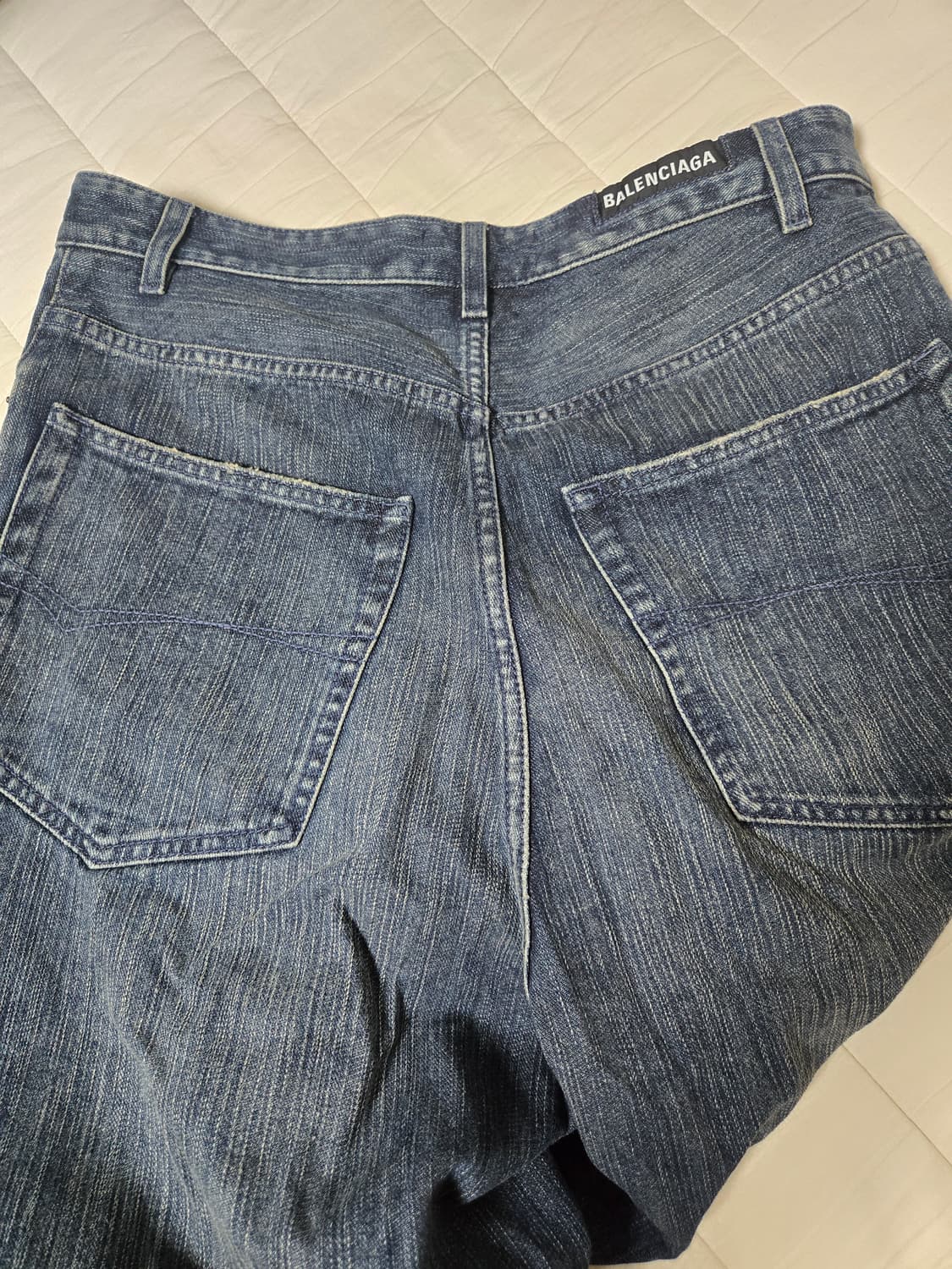 발렌시아가 레이어드 진 중청 데님 상품이미지8