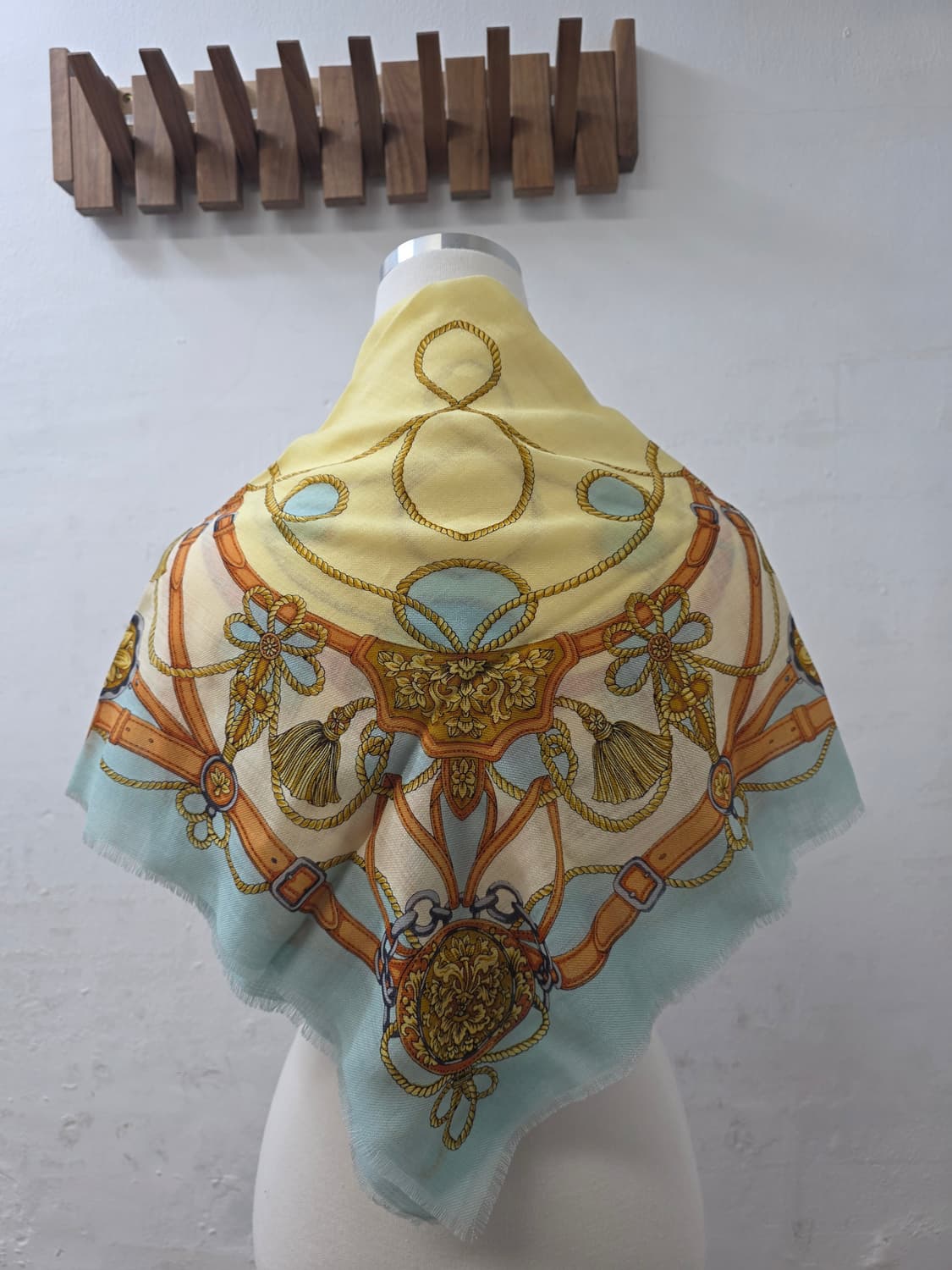 일본빈티지 사각체인패턴스카프(사상품) 상품이미지2