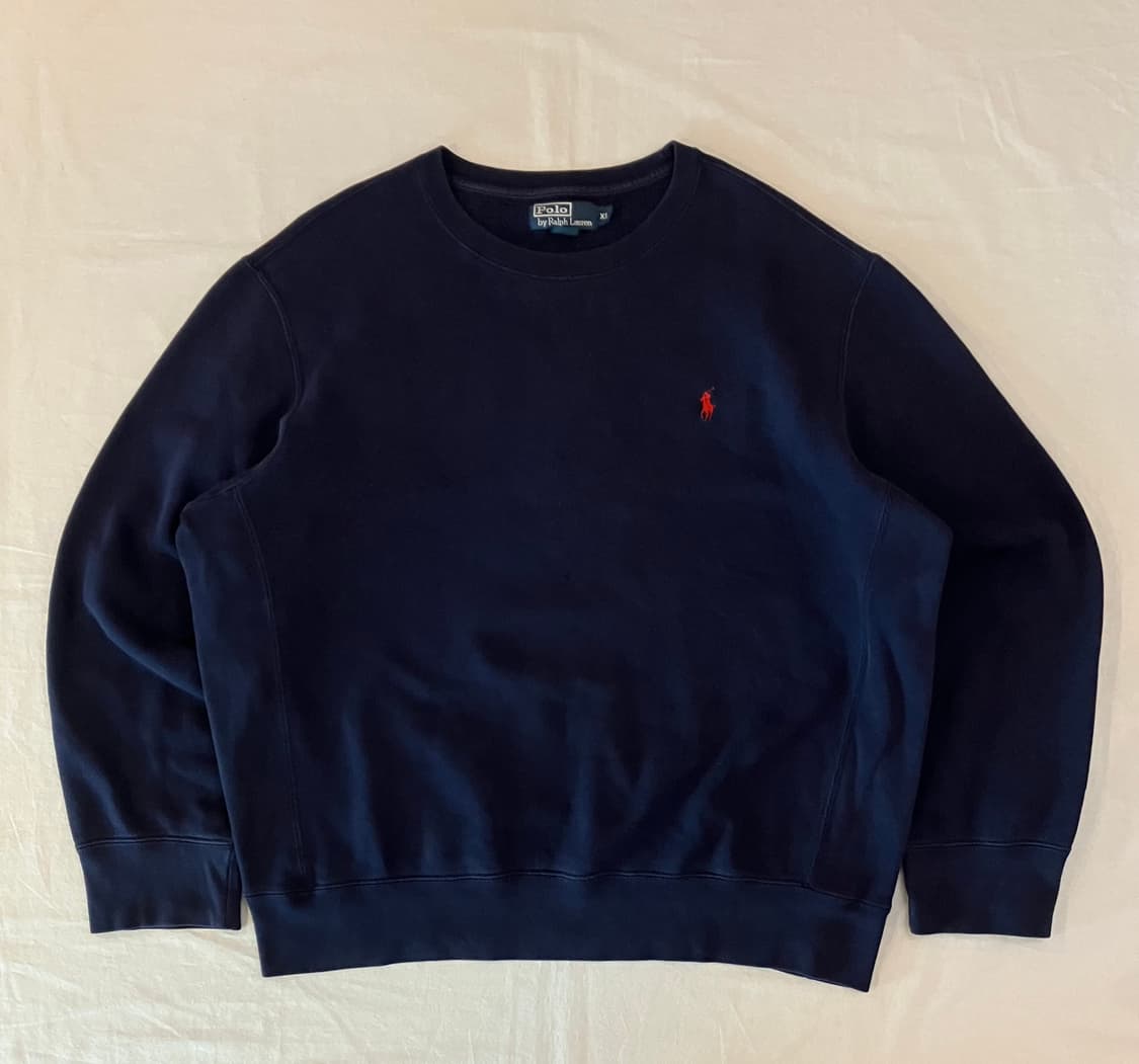 90s 폴로 랄프로렌 맨투맨 스웻셔츠 네이비 상품이미지1