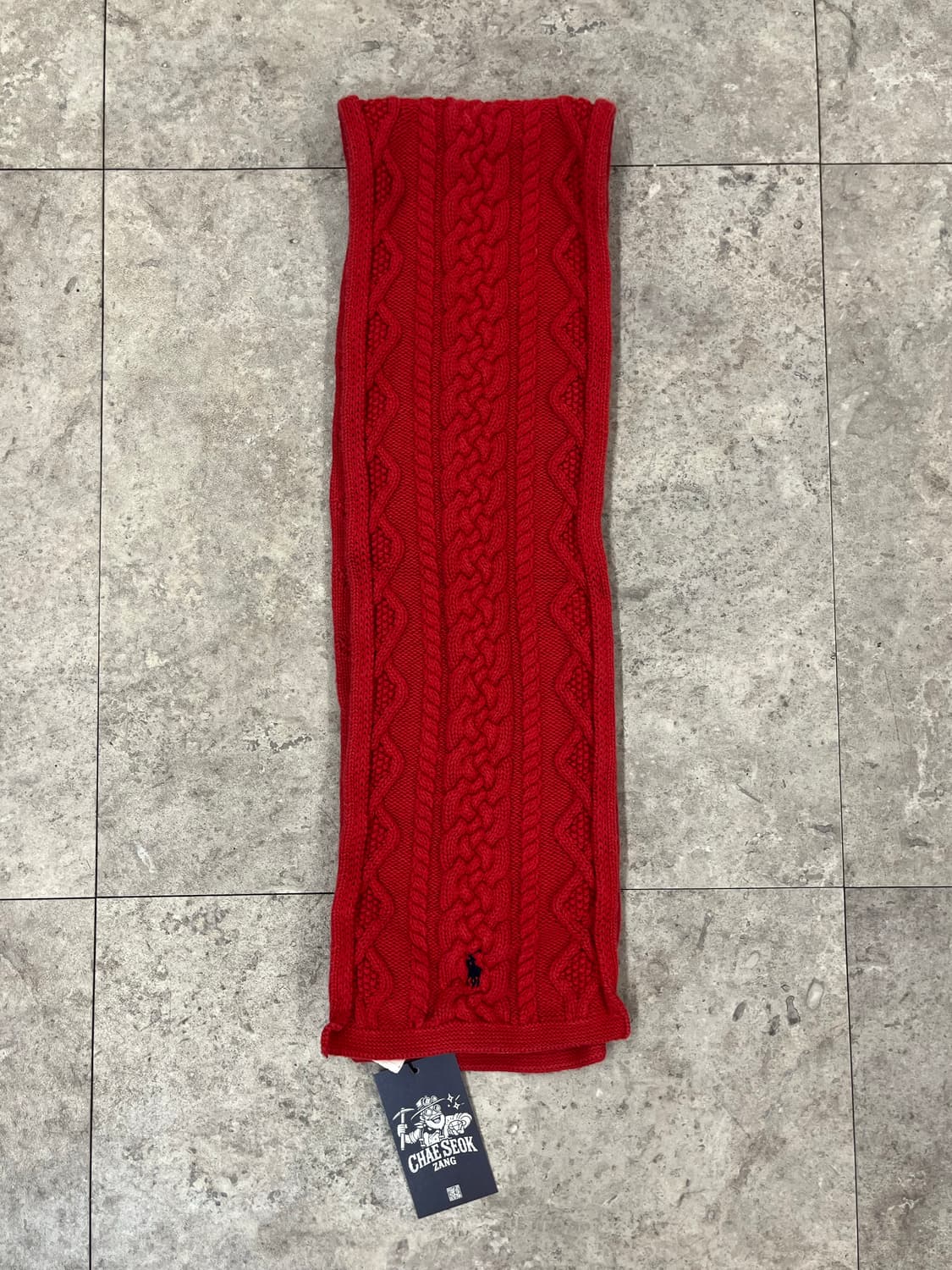 폴로 랄프로렌 머플러 레드 #csz3035 상품이미지3