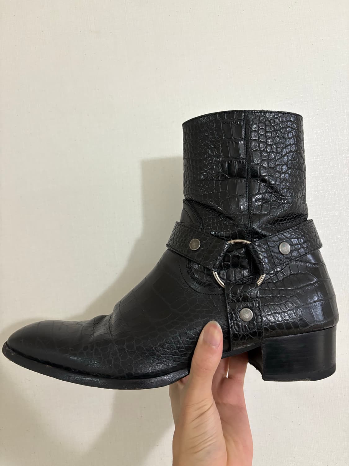 생로랑 크로커다일 하네스 부츠 상품이미지5