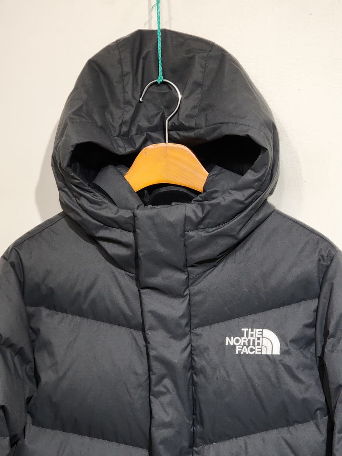 (S) 노스페이스 거위털 롱패딩 점퍼 진회색 구스다운 후드코트  상품이미지2