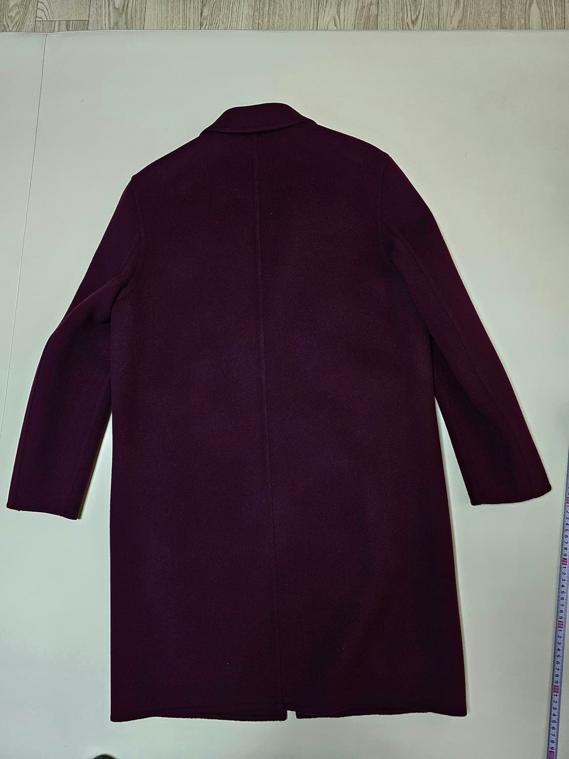 타임옴므 와인색 캐시미어 코트 상품이미지4