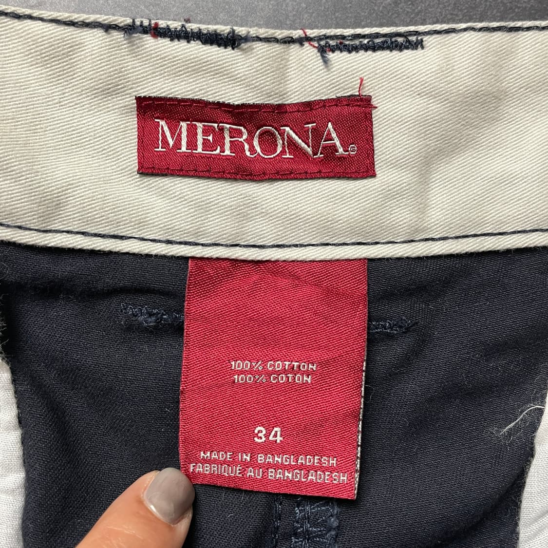 MERONA 빈티지 네이비 코튼 카고 하프 팬츠 A00683 상품이미지7