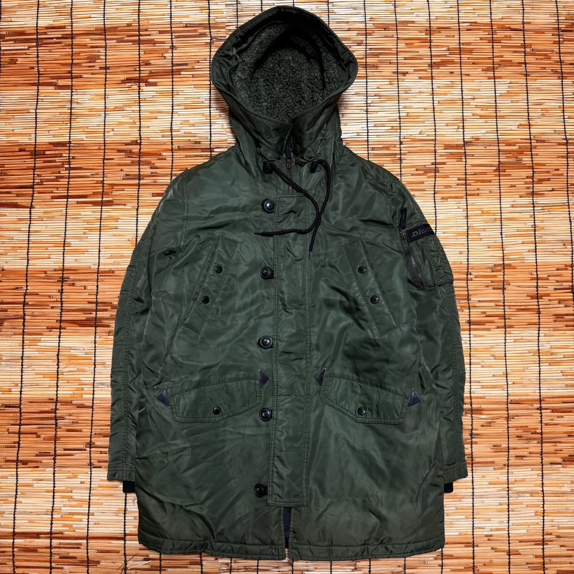 디키즈 카키 헌팅 후드 야상 점퍼 L 상품이미지1