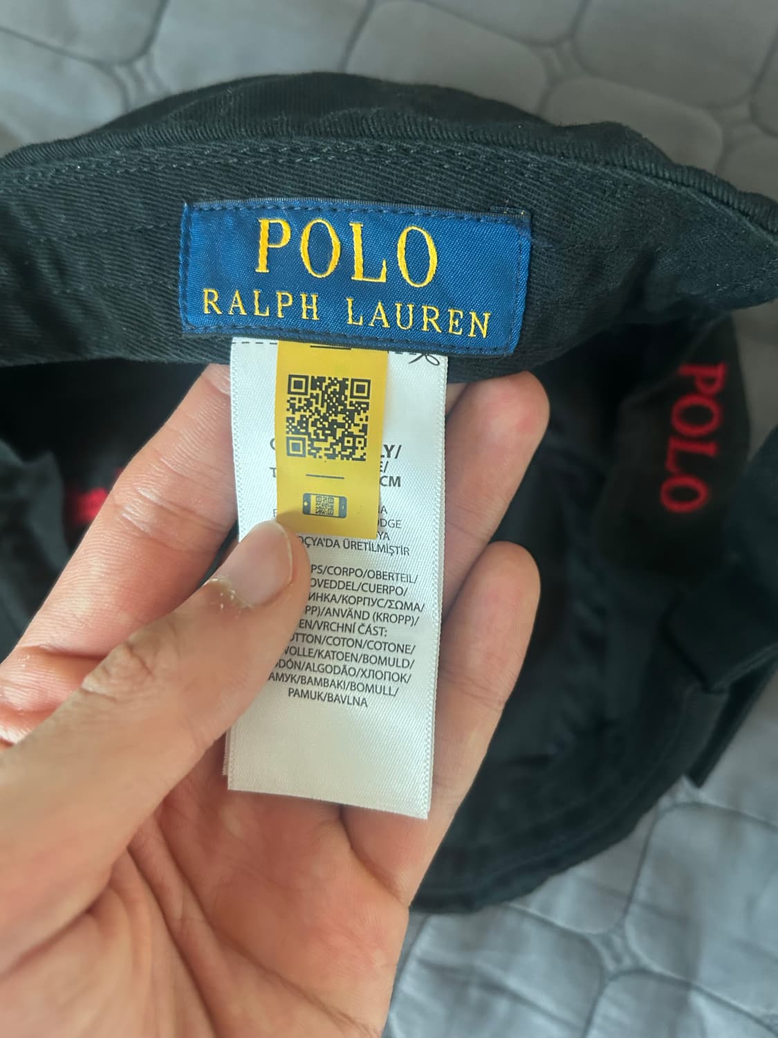 폴로 검정 모자 상품이미지3