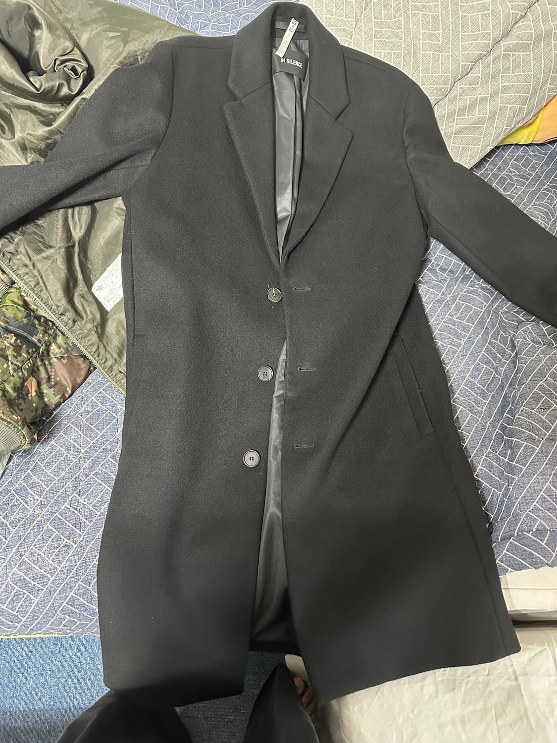 인시일런스 울 캐시미어 싱글코트 스 상품이미지1