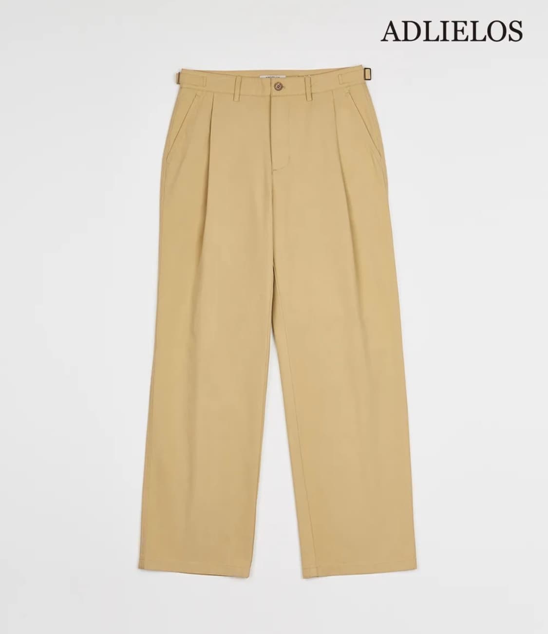 [S] 에드리엘로스 컴포트 와이드 치노팬츠 베이지 상품이미지2