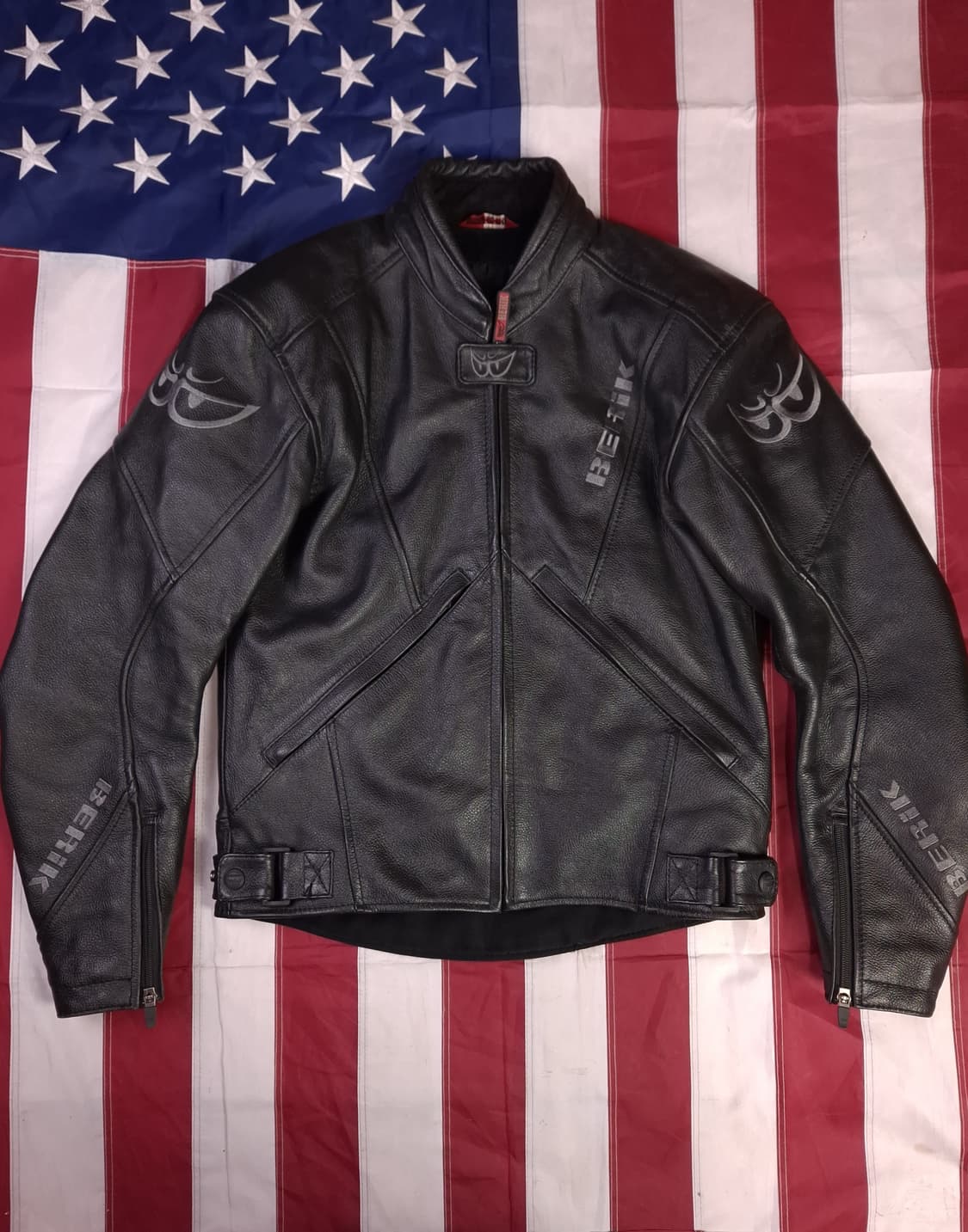 오리지날 베릭 Berik 리얼레더 레이싱자켓 상품이미지1