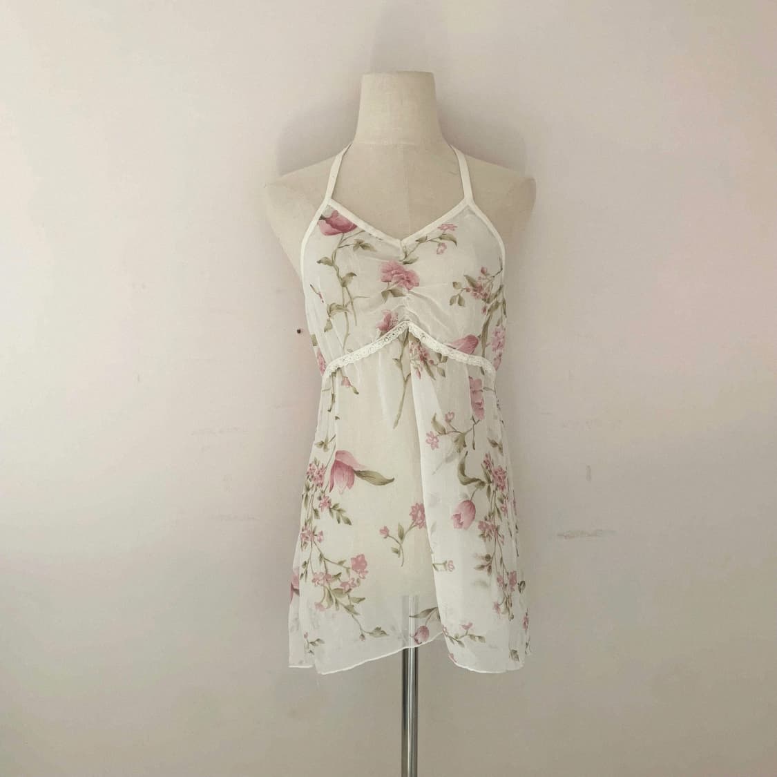 빈티지 나시 플라워 나시 일본빈티지 페어리 히피페어리 모리룩 모리 나시 상품이미지1