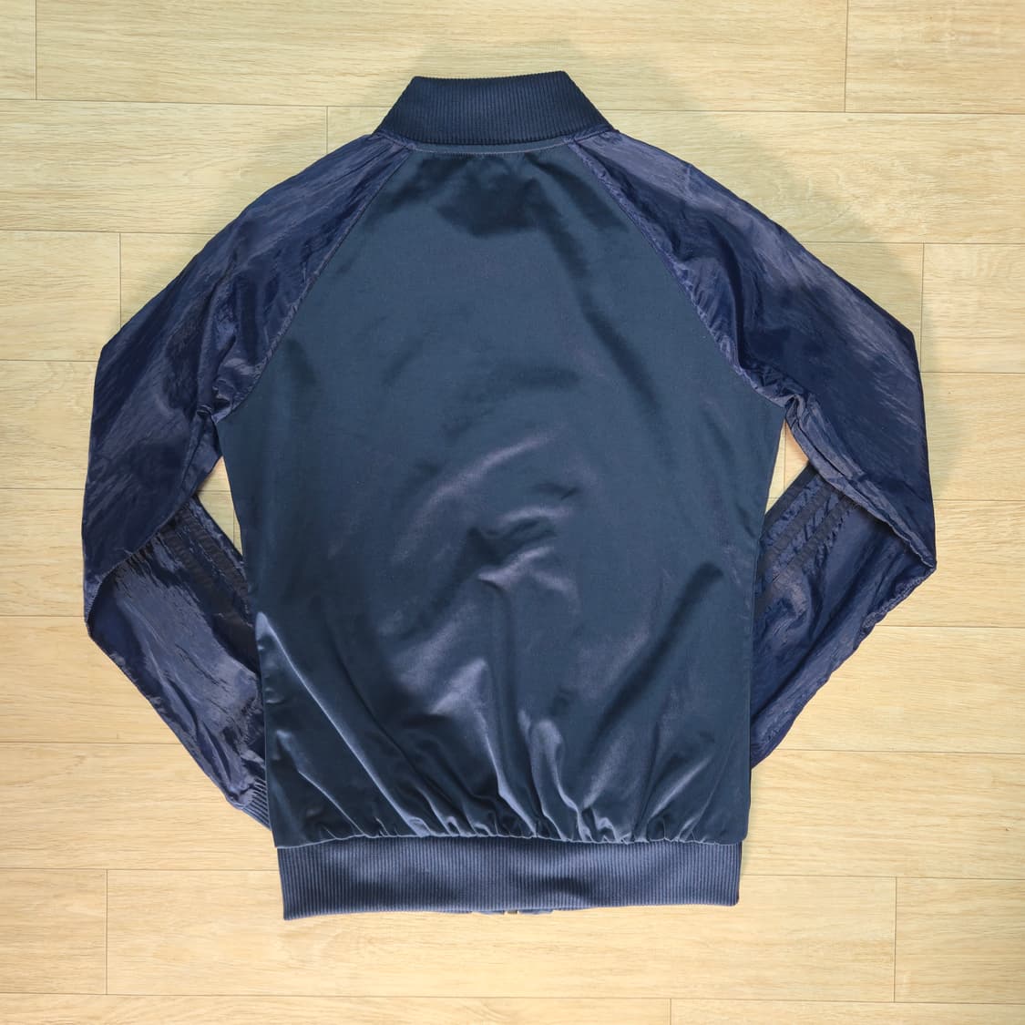 85) 아디다스 네이비 사틴 져지자켓 트랙탑 상품이미지9