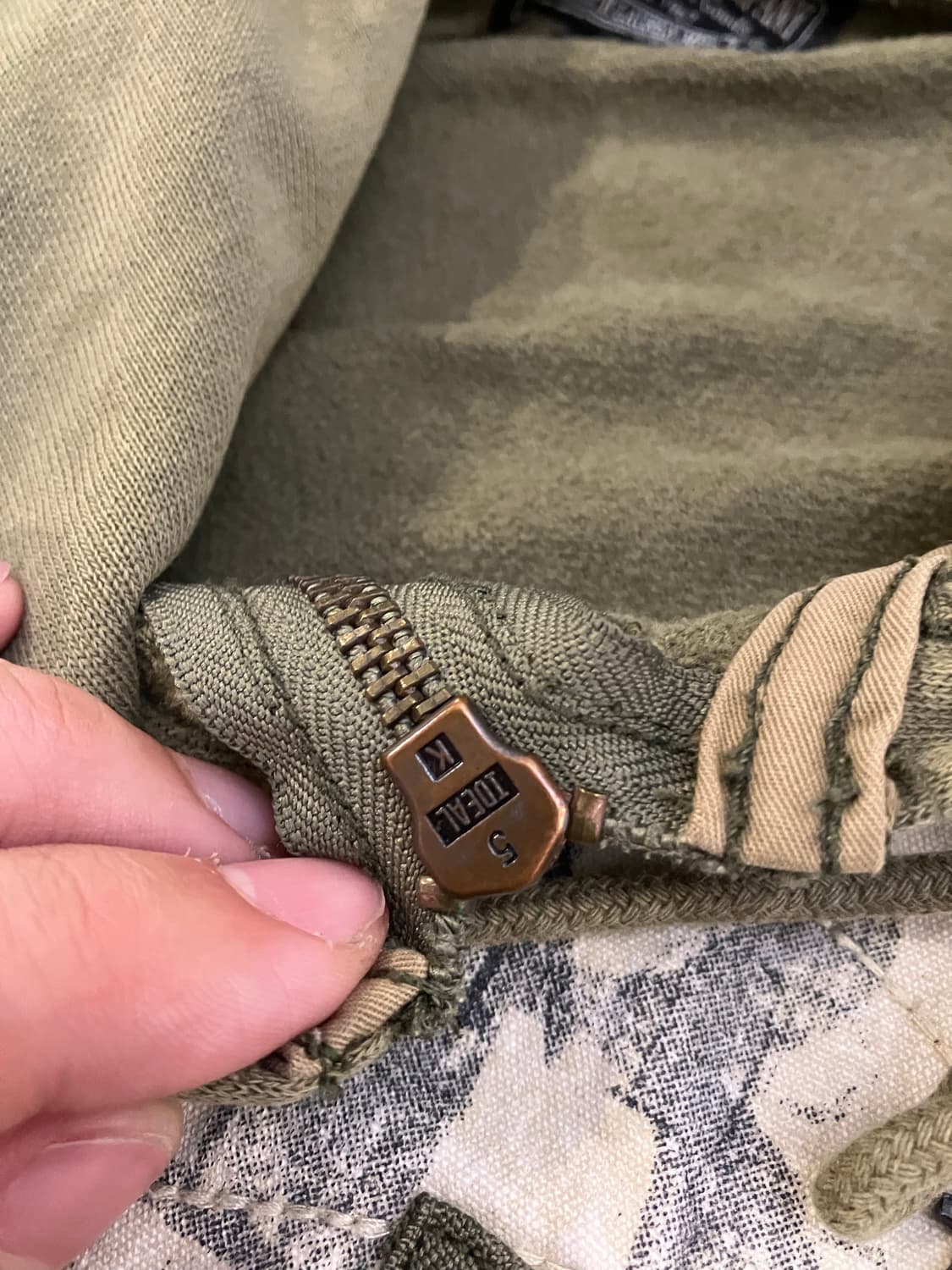 00s 폴로진스 랄프로렌 y2k 그런지 A-2 후드집업 카키 상품이미지6