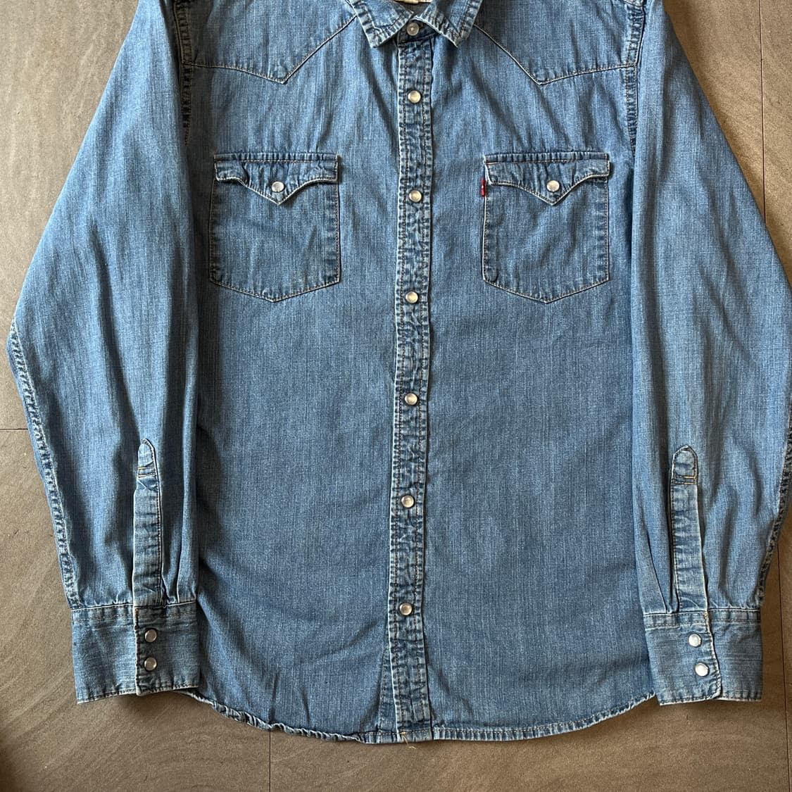 리바이스 정품 데님 긴팔 청 셔츠 상품이미지3