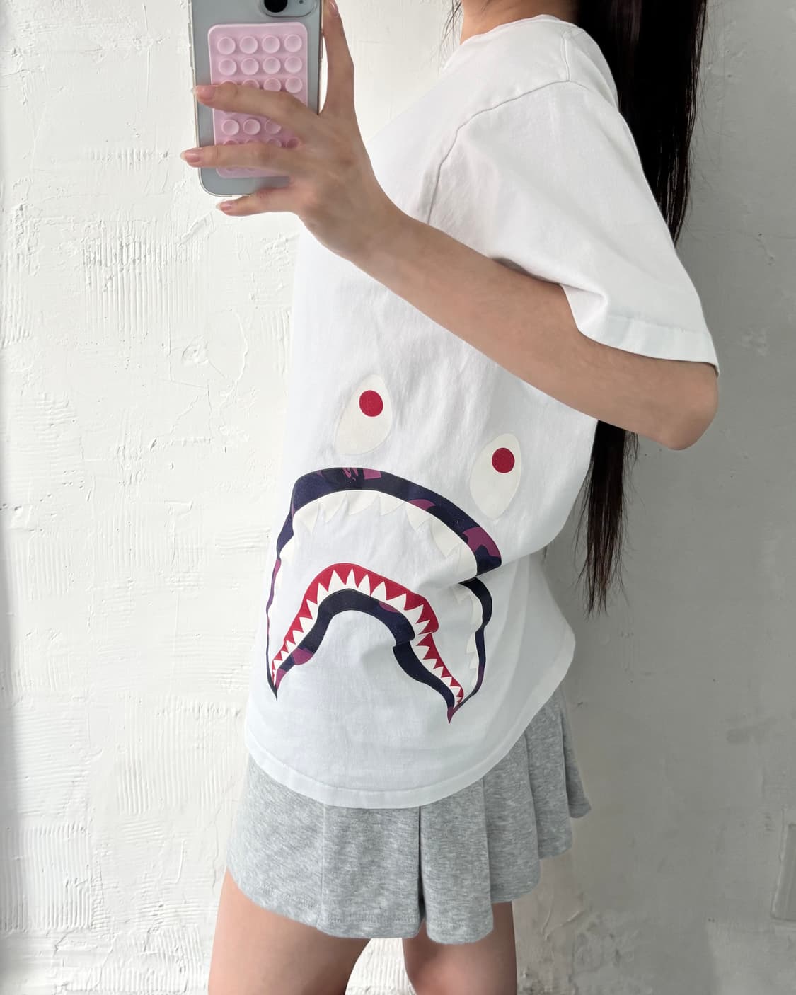 BAPE 베이프 사이드 샤크 티셔츠 상품이미지1