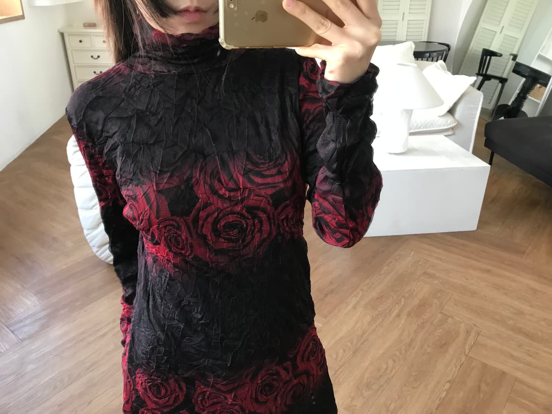 vintage rose mesh top 상품이미지2