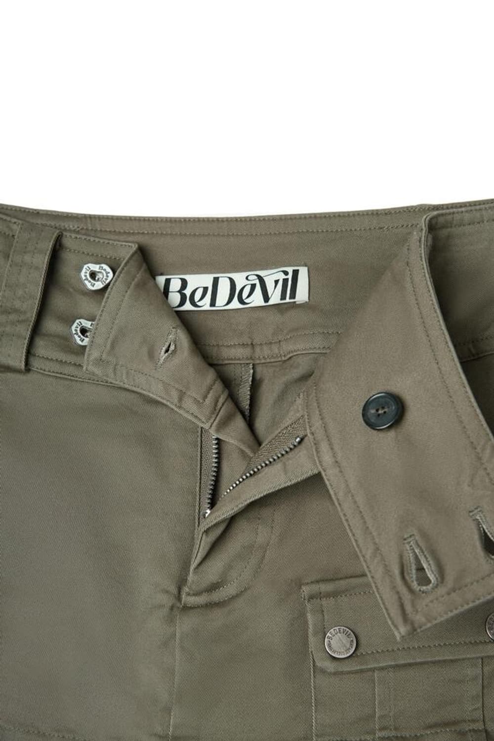 {정가 17.9} 비데블 스커트 레이어드 카고 팬츠 S - 카키 (택O) 상품이미지7