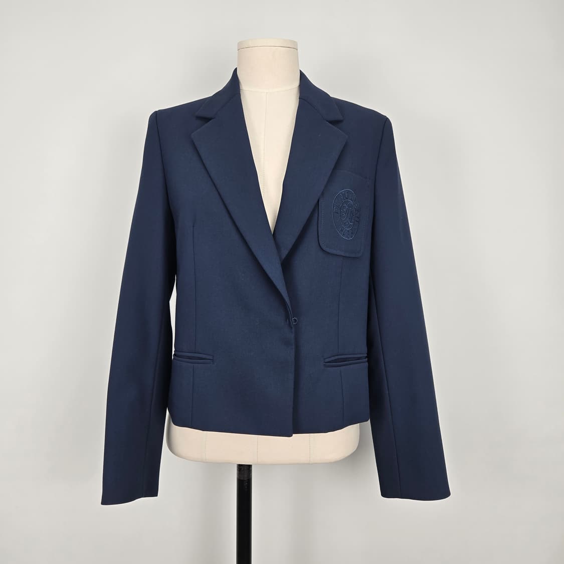 0129 모르간 23ss단색 네이비 자켓 55 상품이미지1