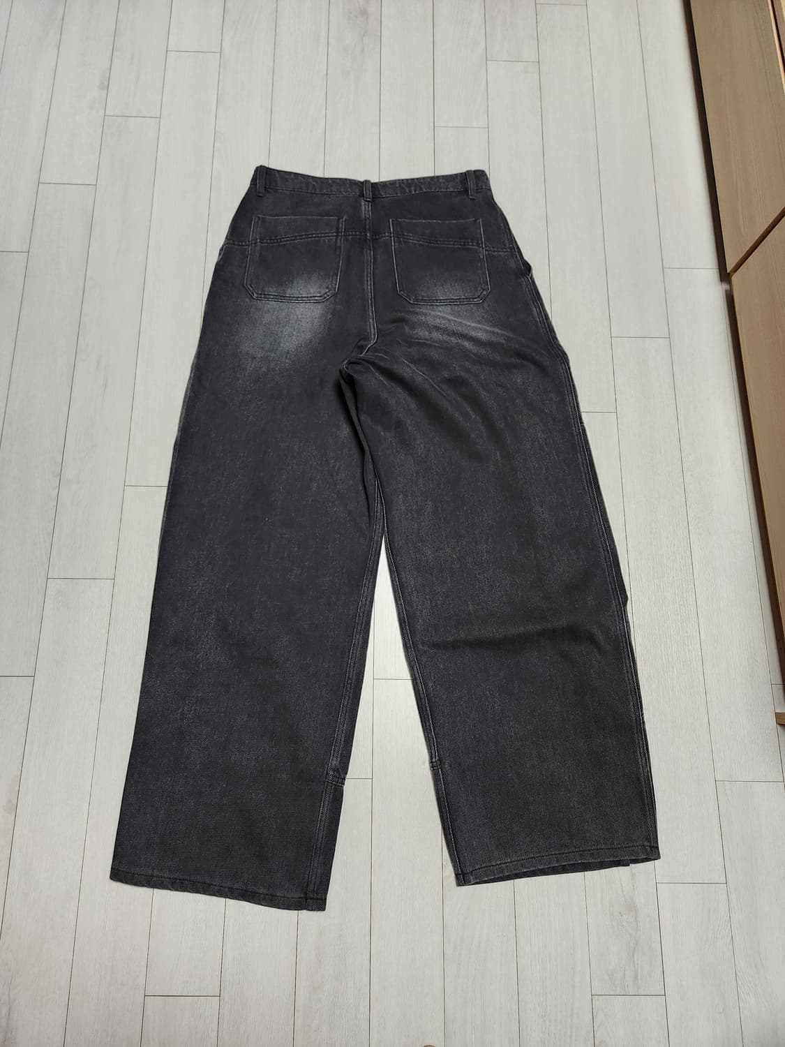 비긴202 베네타 투턱 데님 오프블랙 3사이즈 상품이미지2