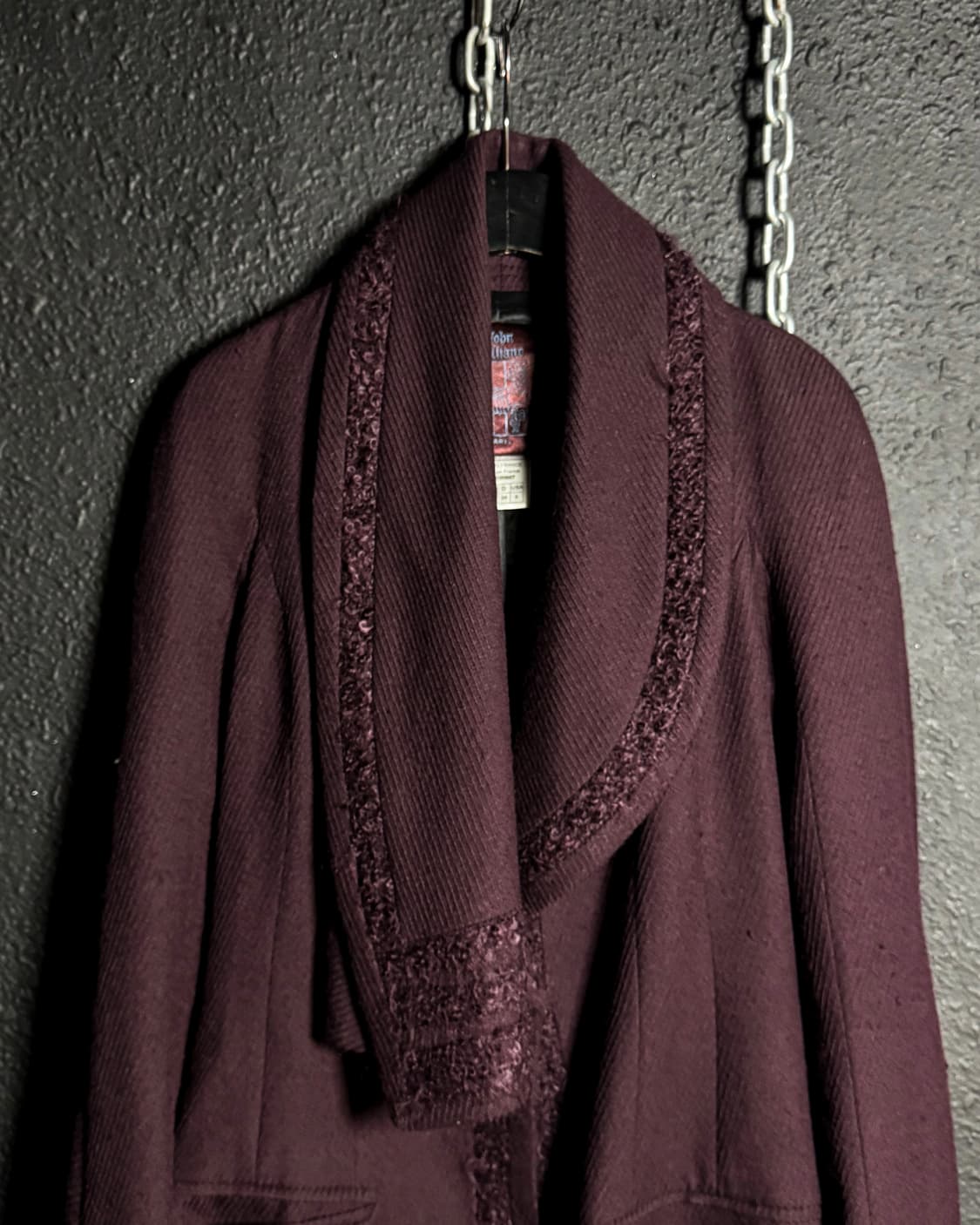 John Galliano 1998AW - Shawl Collar Coat 상품이미지2